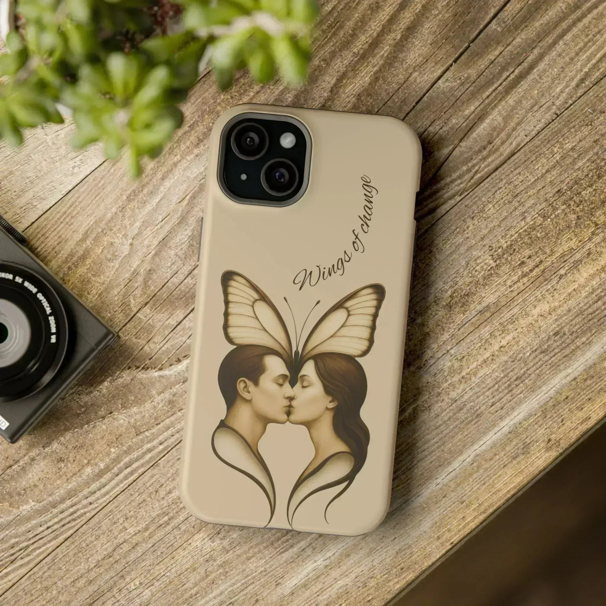 Romantic Butterfly Couple Phone Case for iPhone 12-16 and Galaxy S21-S22 - KARARMDESIGN