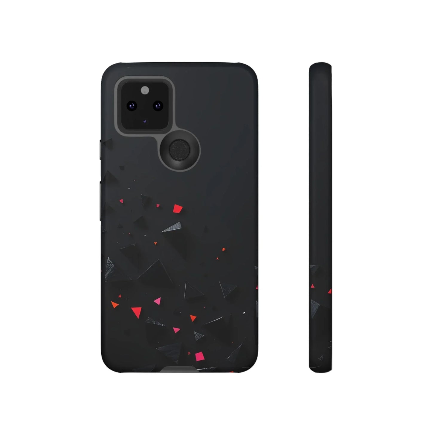 Black and Red Neon Phone Case for iPhone 8-16 and Pixel up to 9 Models - KarArmDesign