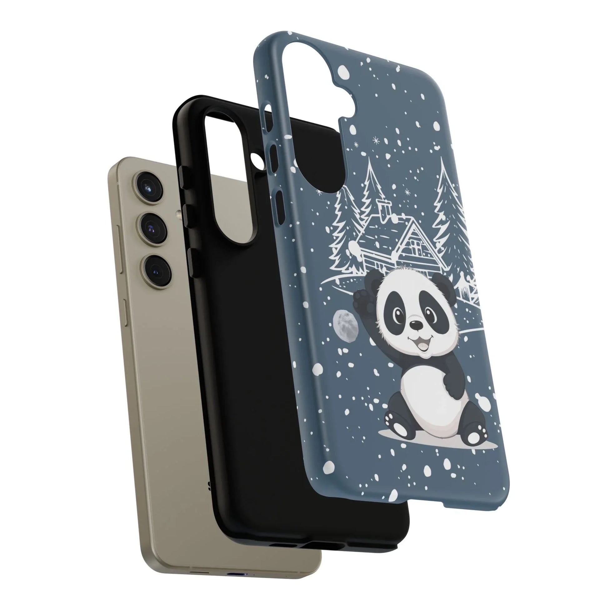 Cute Panda Phone Case for Samsung Galaxy and Google Pixel - KARARMDESIGN