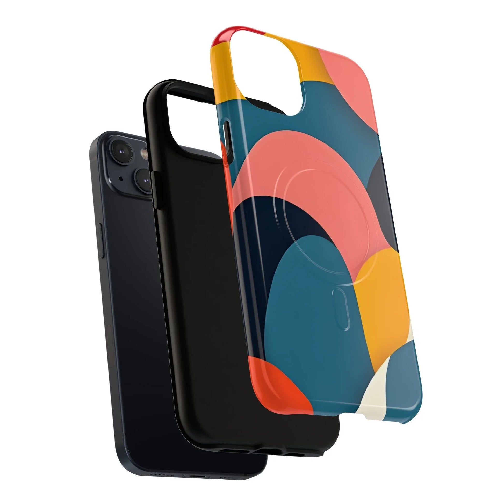 Colorful Abstract Art Phone Case for iPhone 13-17 - KARARMDESIGN