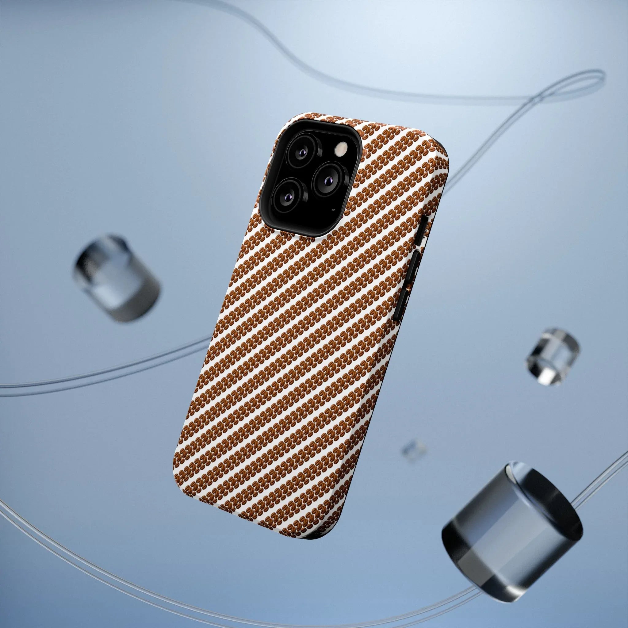 Stylish Coffee Pattern Phone Case for iPhone 11–17 and Galaxy S21–S22 - KARARMDESIGN