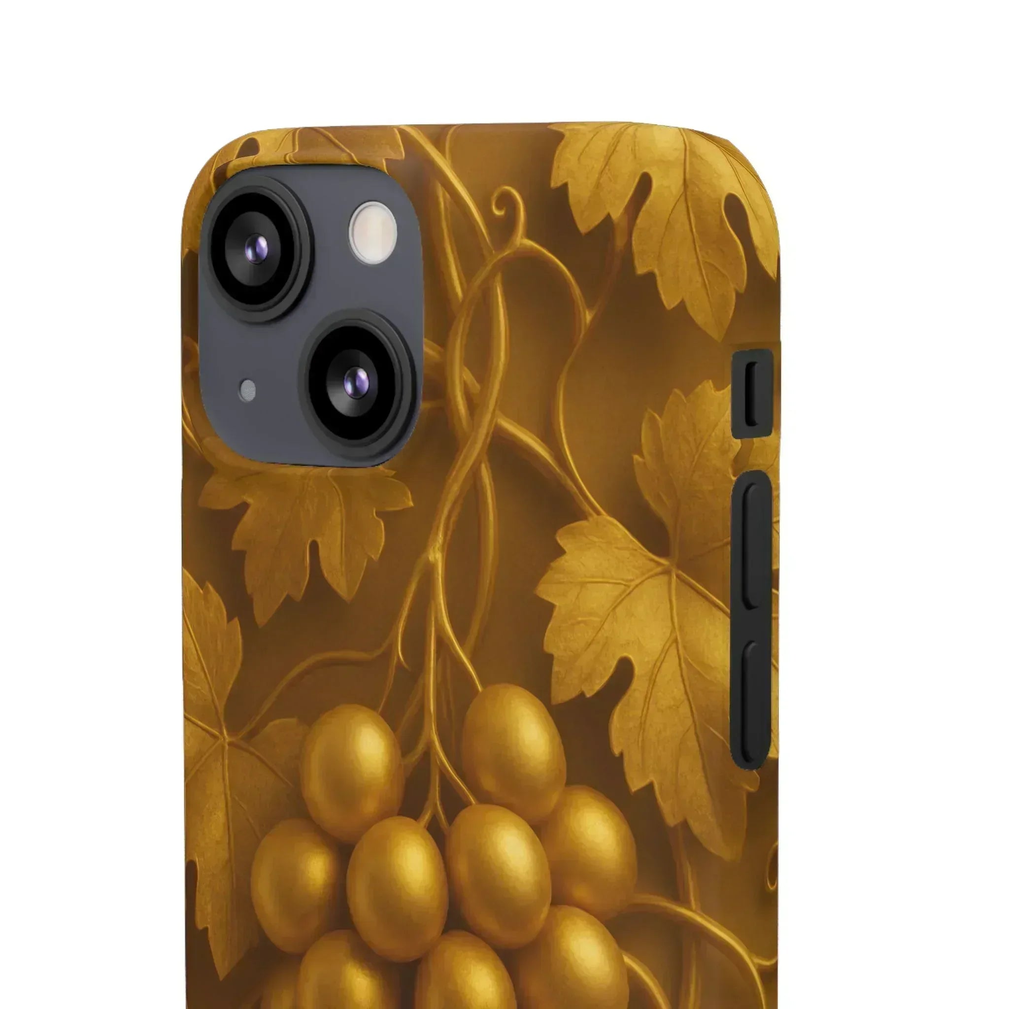 Golden Grapes Phone Case for iPhone 8–16 - KARARMDESIGN