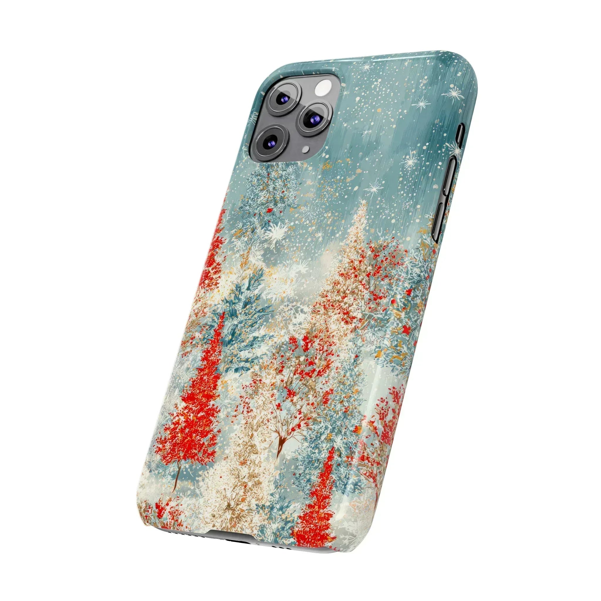 Snowy Forest Phone Case for iPhone 11-17 - KARARMDESIGN