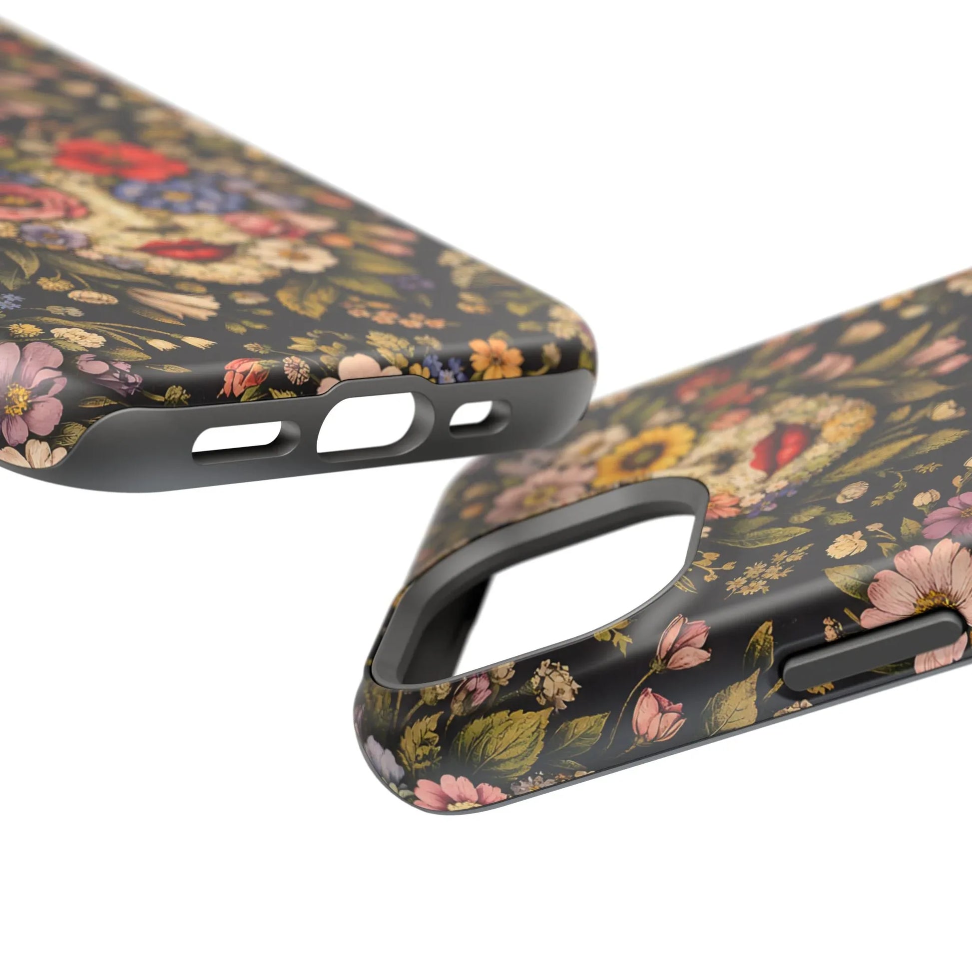 Vintage Flower Face Phone Case for iPhone 13-17 - KARARMDESIGN