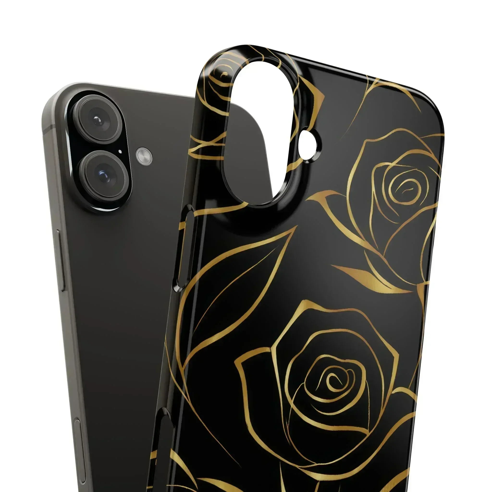 Golden Roses Phone Case for iPhone 15-17 - KARARMDESIGN