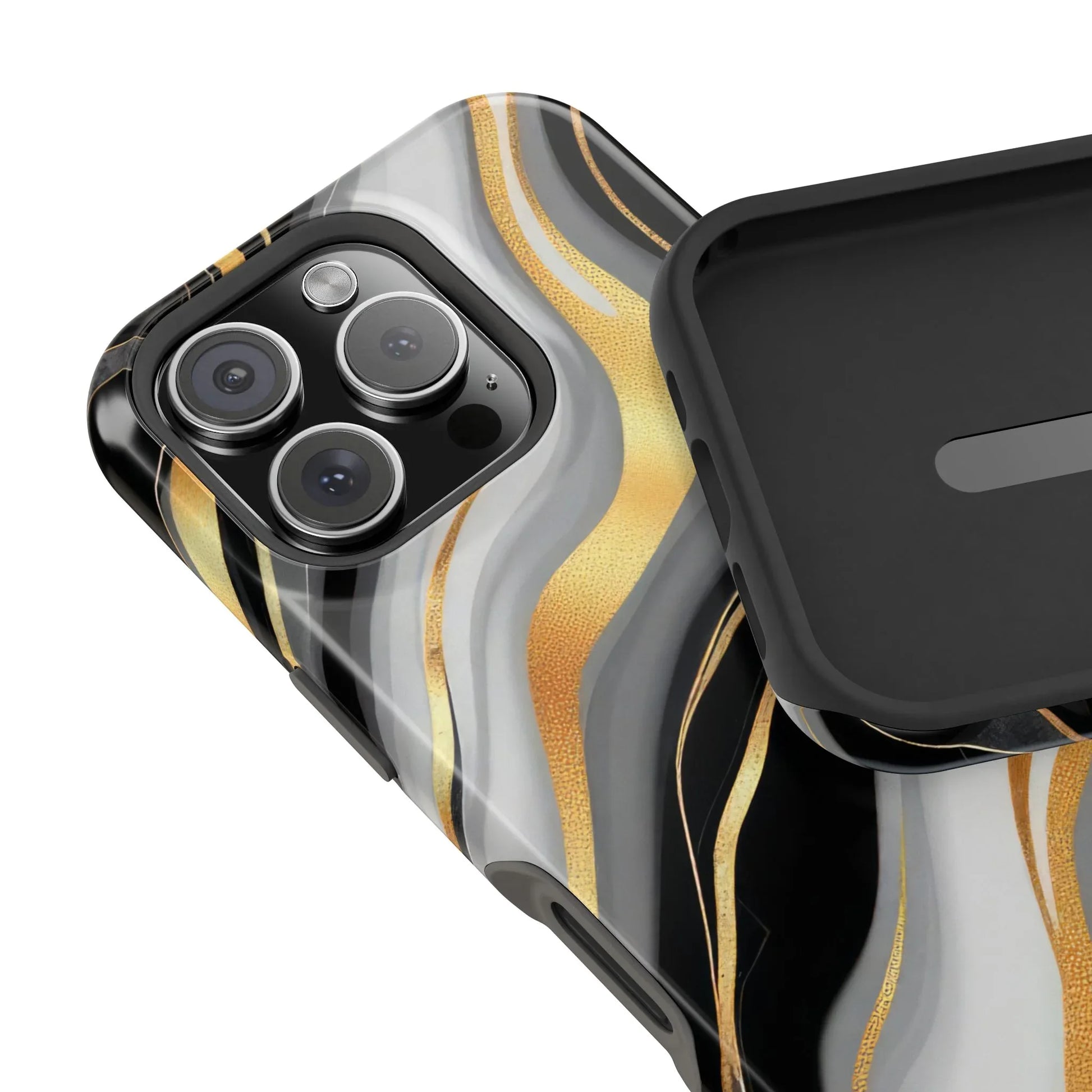 Modern Marble Flow Phone Case for iPhone 11-17 - KARARMDESIGN