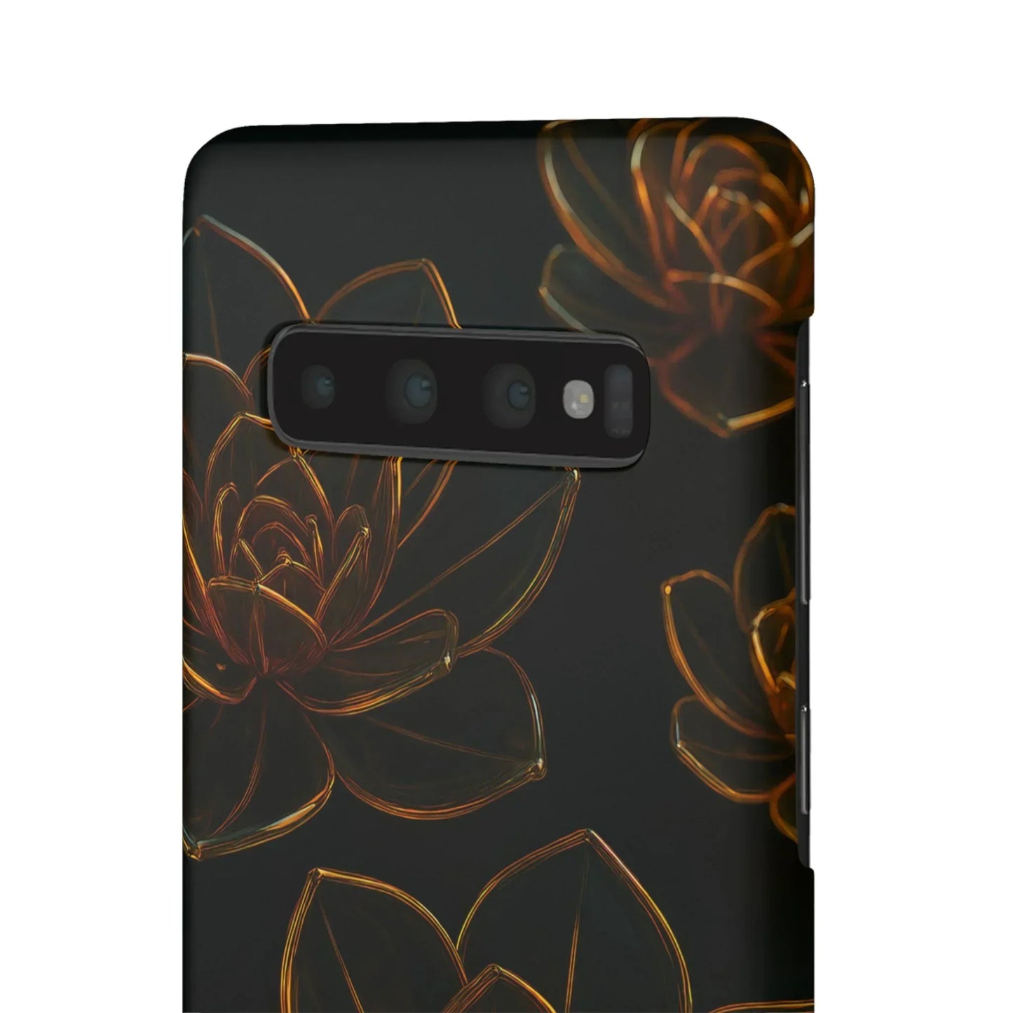 Glass Flower Phone Case for iPhone 7-16 and Galaxy S10-S24 Models