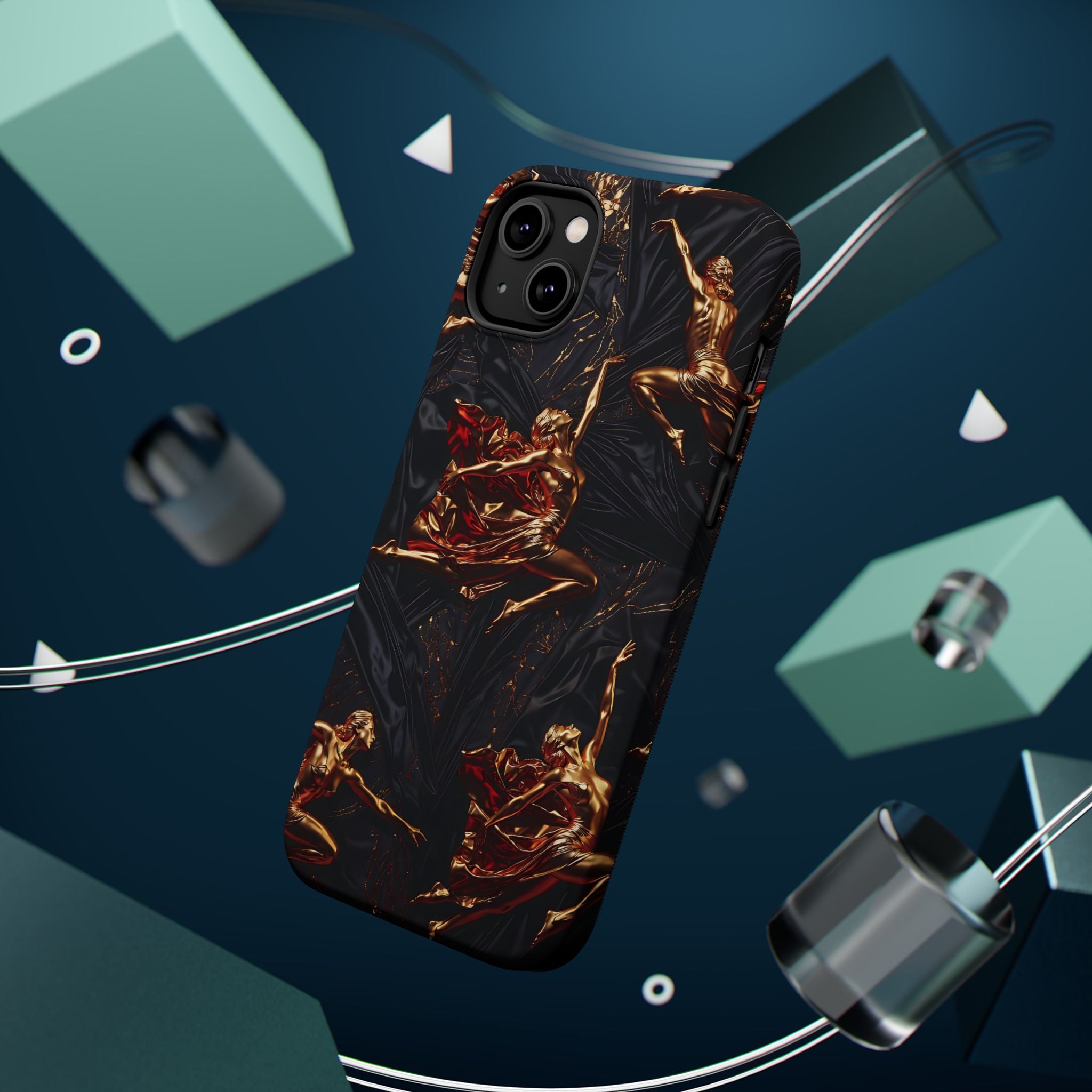 Gold Sculpture Phone Case for iPhone 13-17 & Samsung Galaxy S26