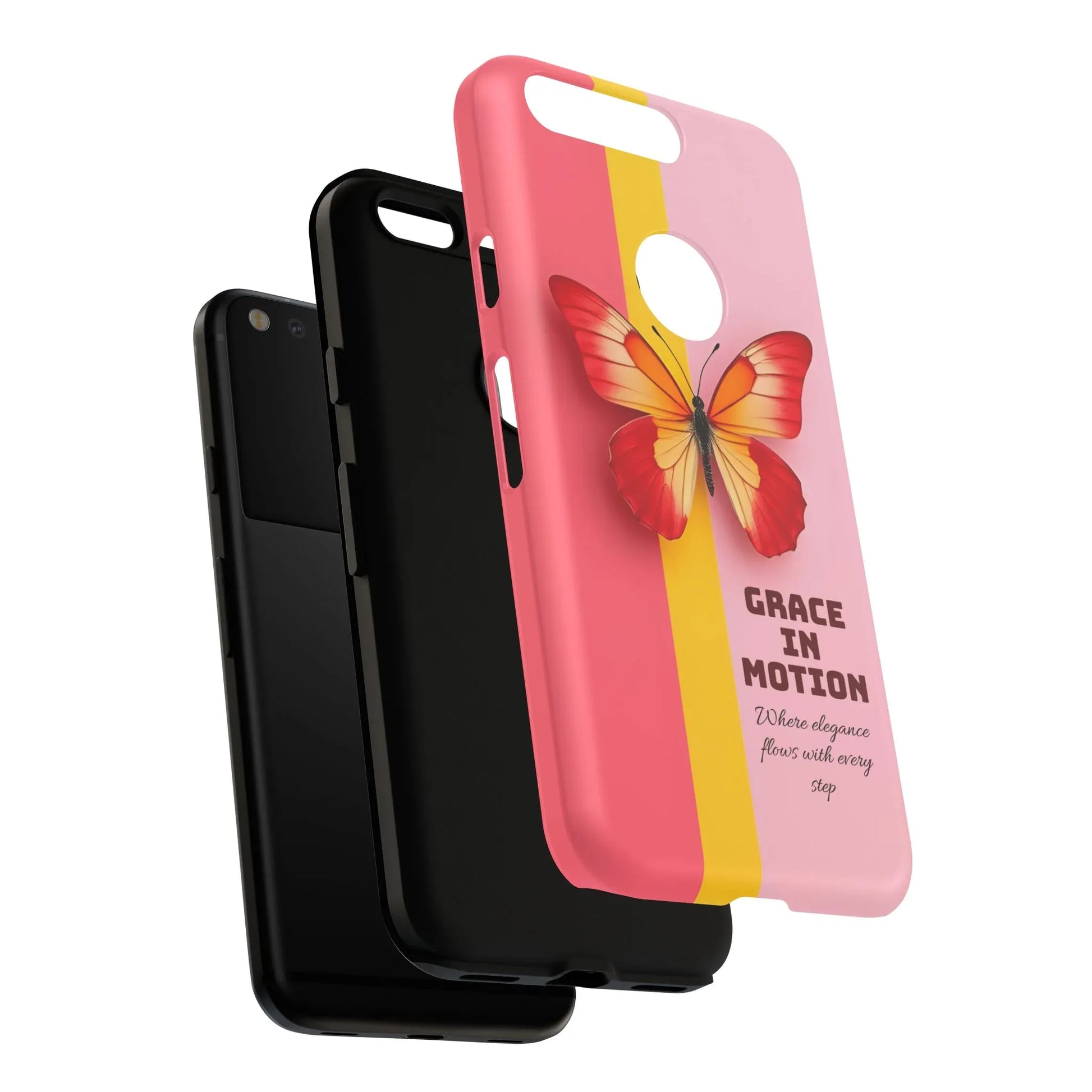 Grace in Motion – Elegant Phone Case for iPhone, Galaxy & Pixel - KARARMDESIGN