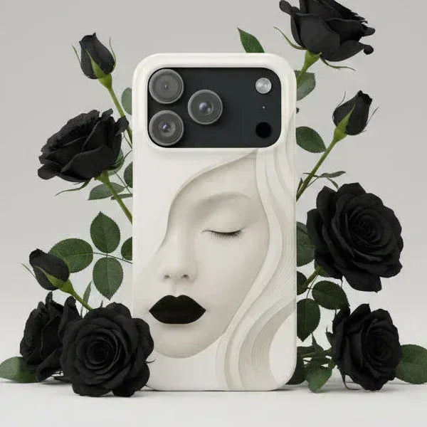 Minimalist Face Phone Case for iPhone 11-17 - KARARMDESIGN