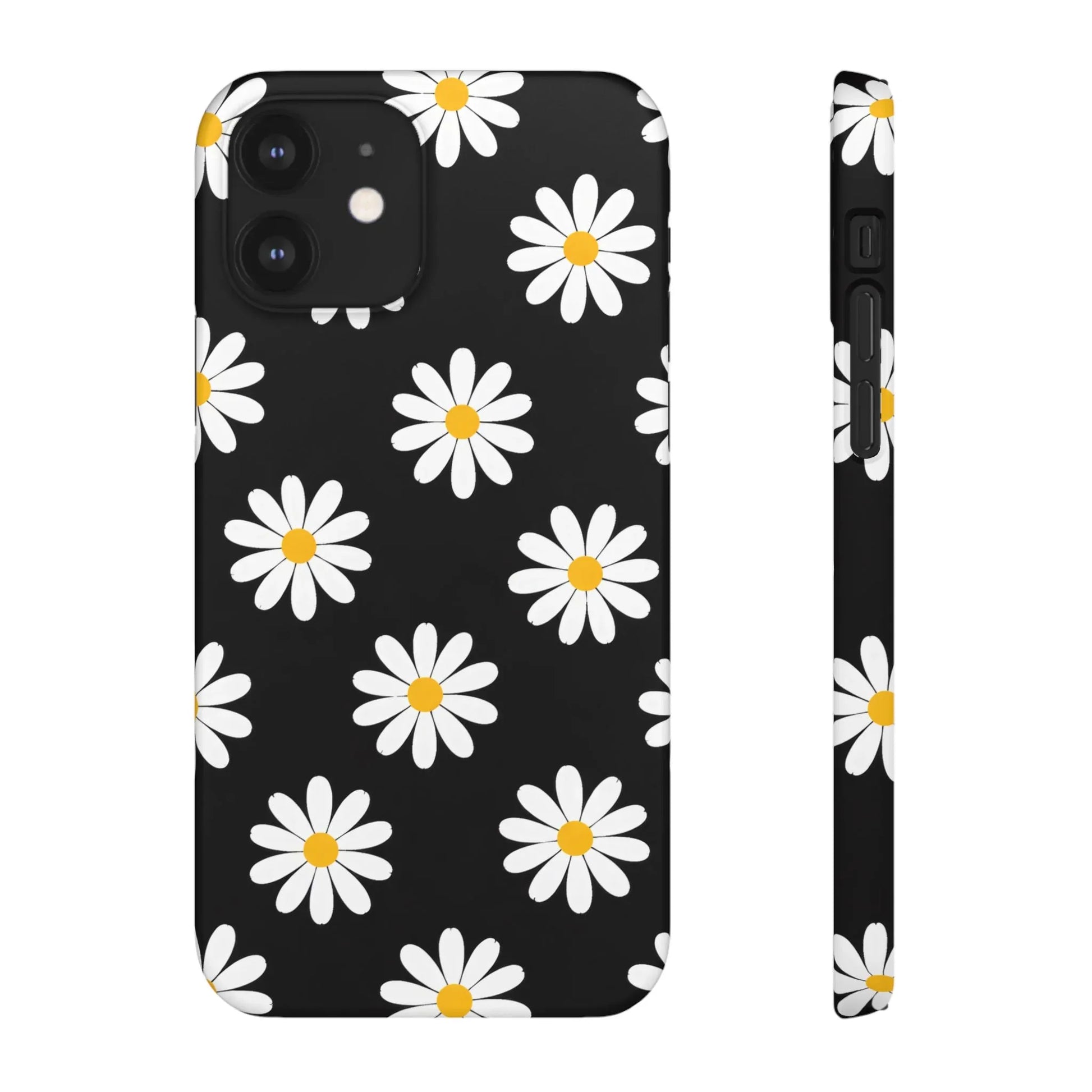 Daisy Charm Phone Case for iPhone 11-17 and Galaxy S20-S25 - KARARMDESIGN