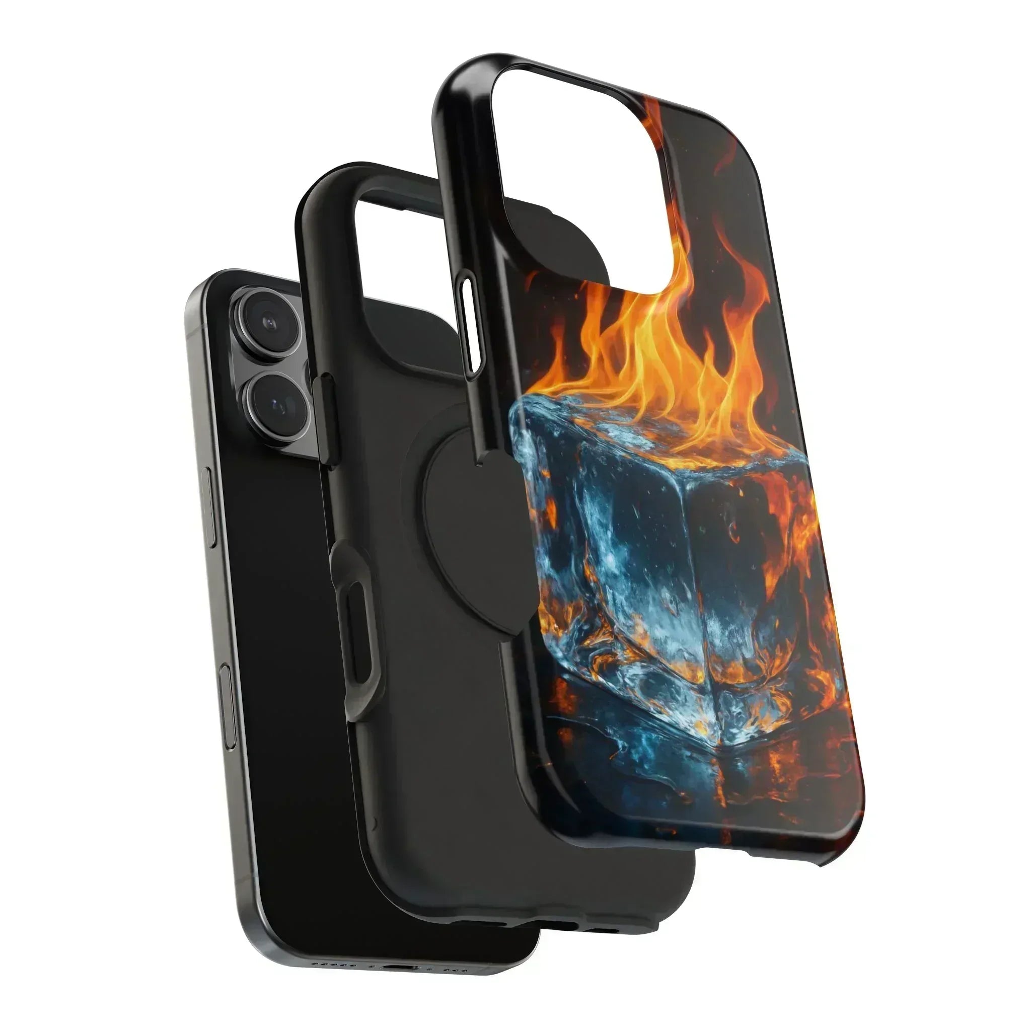 Flame Ice Phone Case for iPhone 12-16 and Galaxy S21-S22 - KARARMDESIGN