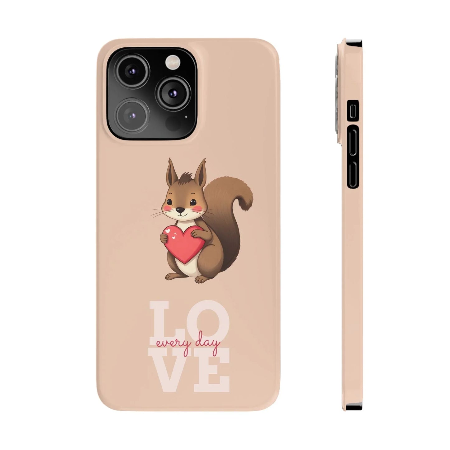 Cute Squirrel Phone Case for iPhone 7 to 16 Series Models - KarArmDesign
