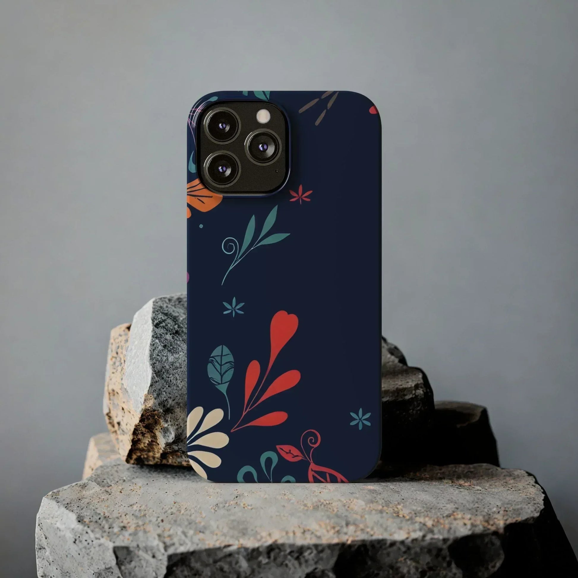 Nightshade Blossoms Phone Case for iPhone 11-17 - KARARMDESIGN