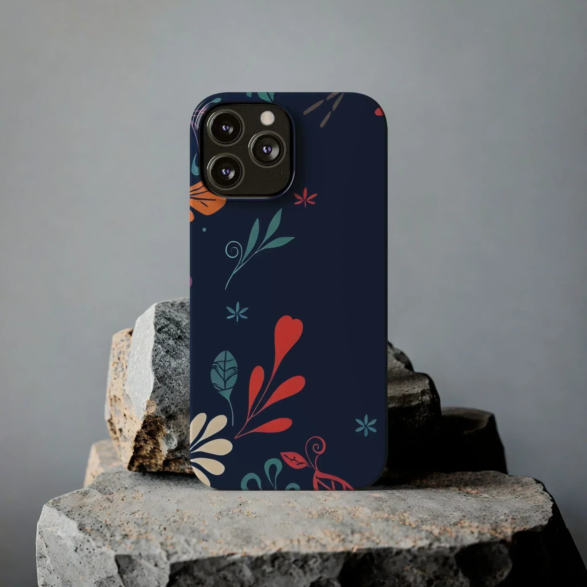 Nightshade Blossoms Phone Case for iPhone 11-17 - KARARMDESIGN