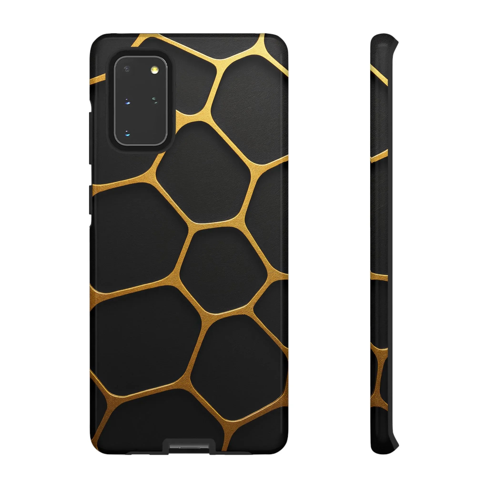 Golden Cellscape Phone Case for iPhone 8-17 and Galaxy S20-S25 - KARARMDESIGN