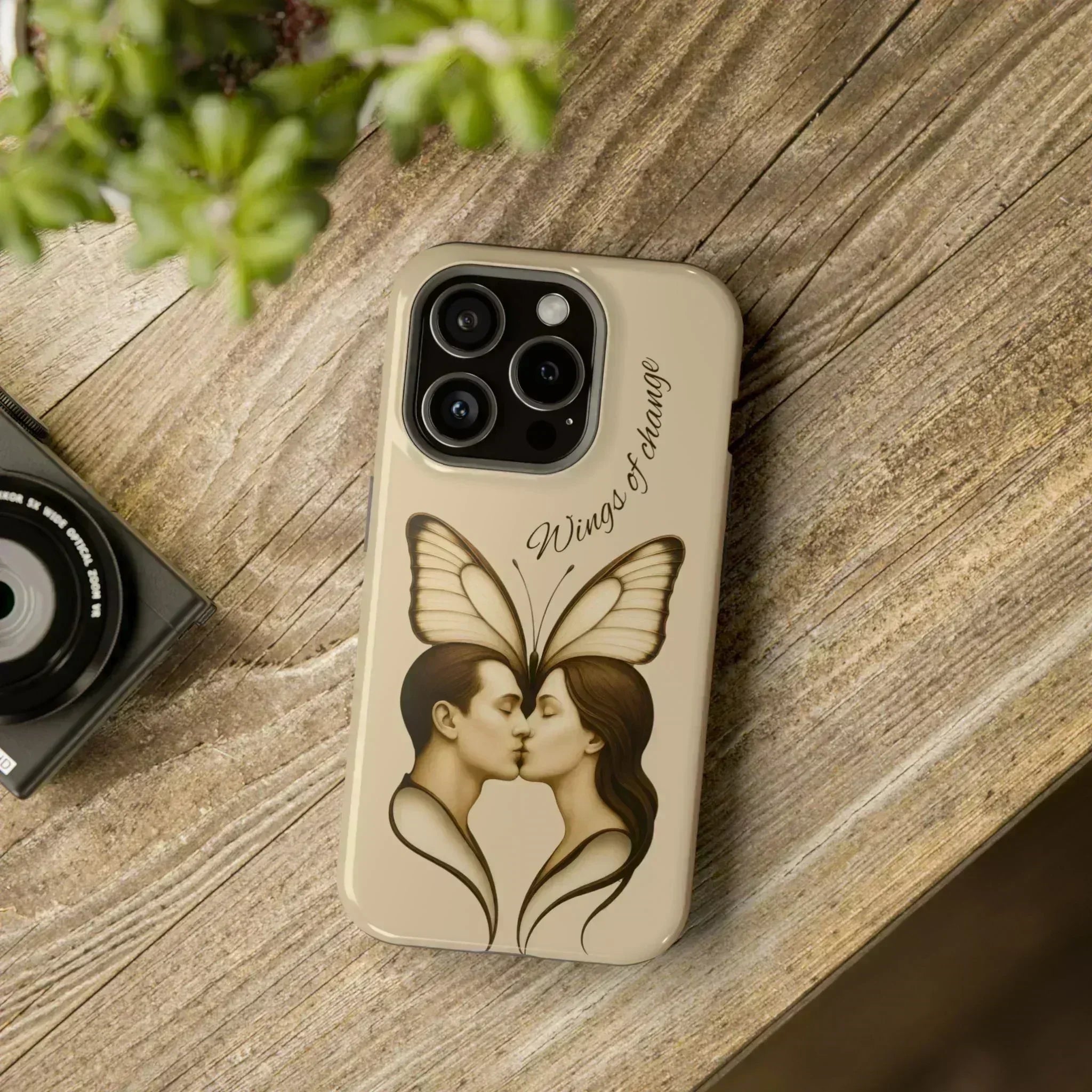 Romantic Butterfly Couple Phone Case for iPhone 12-16 and Galaxy S21-S22 - KARARMDESIGN