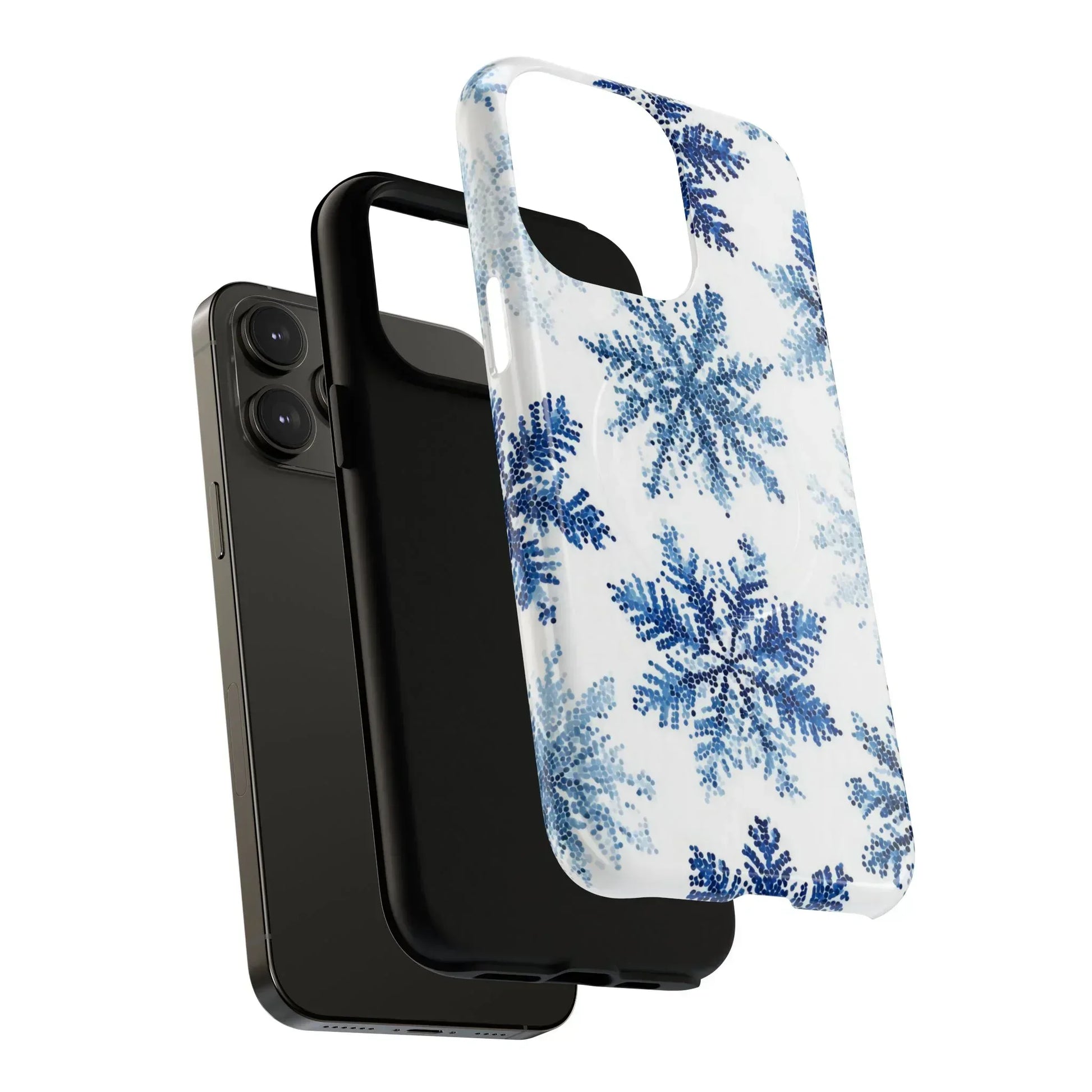 Snowflake Elegance Phone Case for iPhone 13-17 - KARARMDESIGN