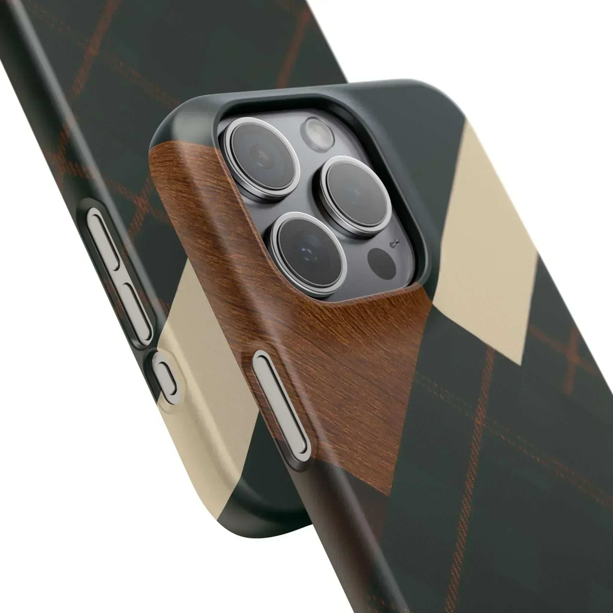 Rustic Green Phone Case for iPhone 8-16 and Galaxy S20-S24 - KARARMDESIGN