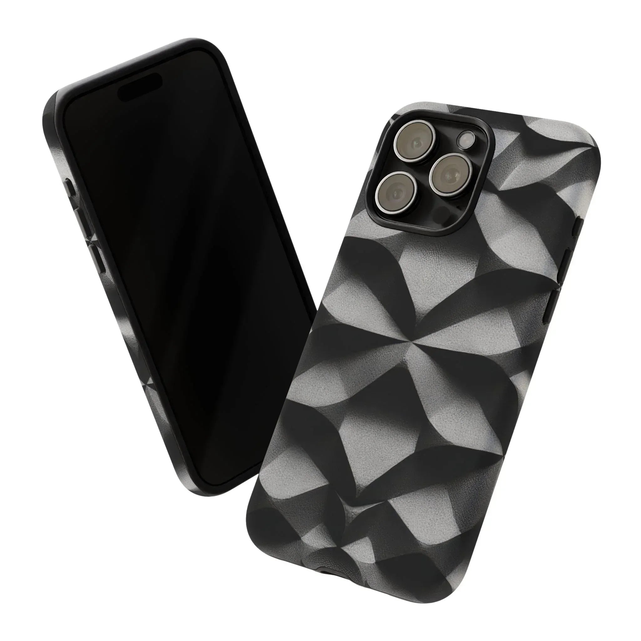 3D Geometric Phone Case for iPhone 8–17 - KARARMDESIGN