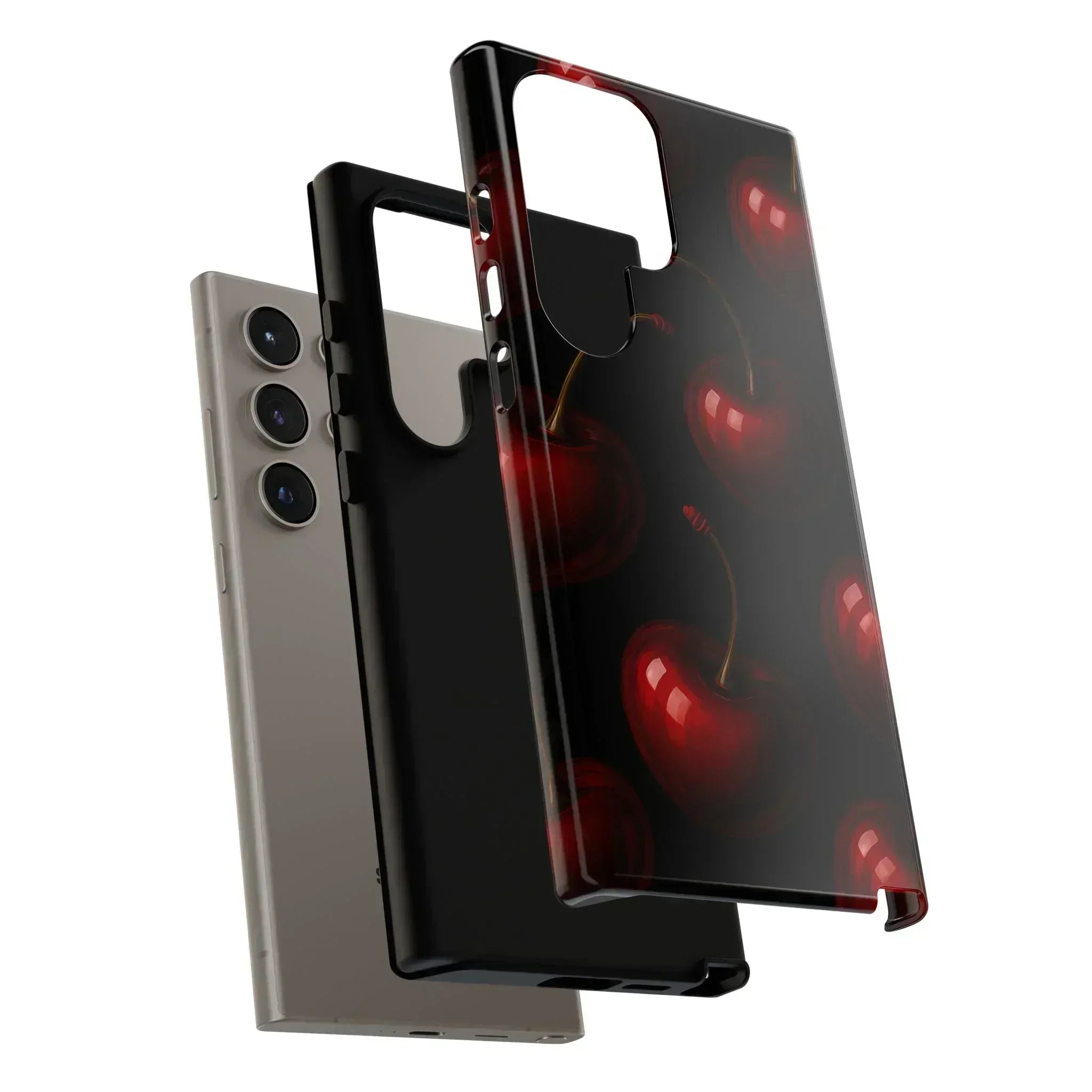 Cherry Phone Case for iPhone X-16 and Galaxy S20-S25 - KARARMDESIGN