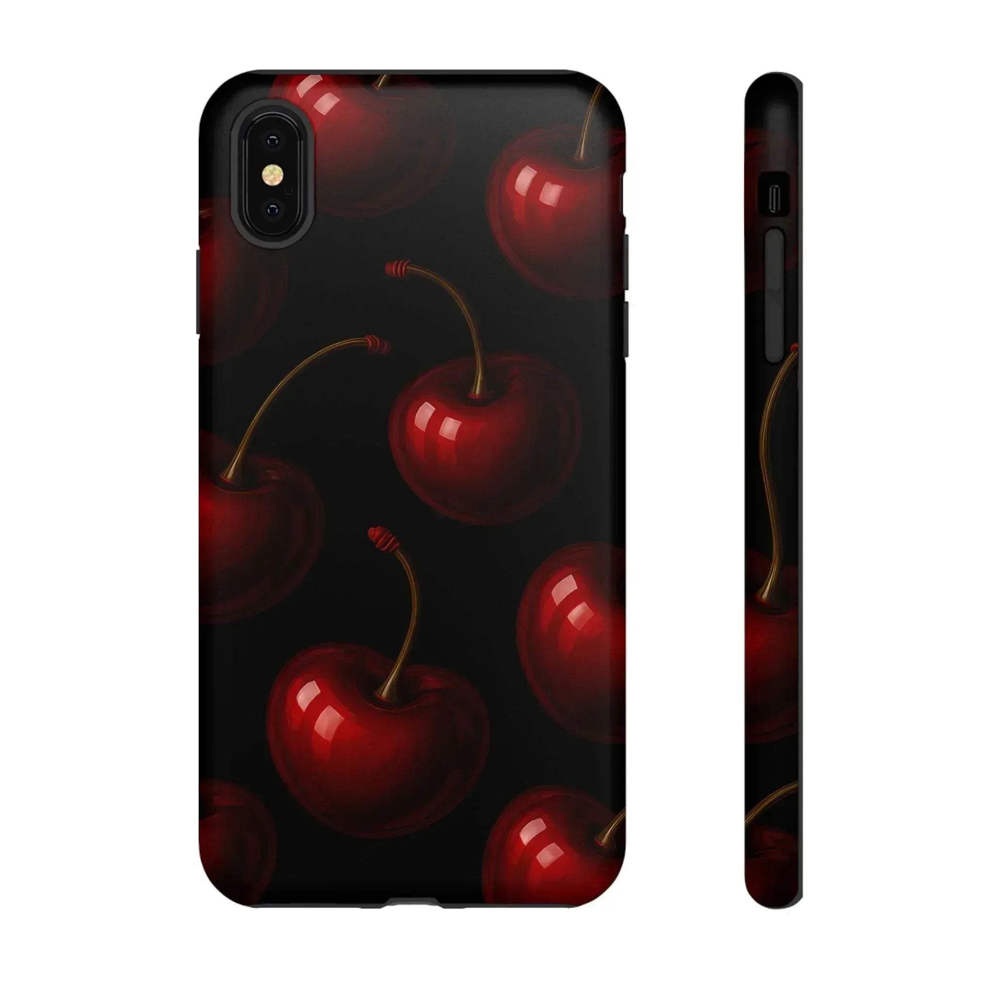 Cherry Phone Case for iPhone X-16 and Galaxy S20-S25 - KARARMDESIGN