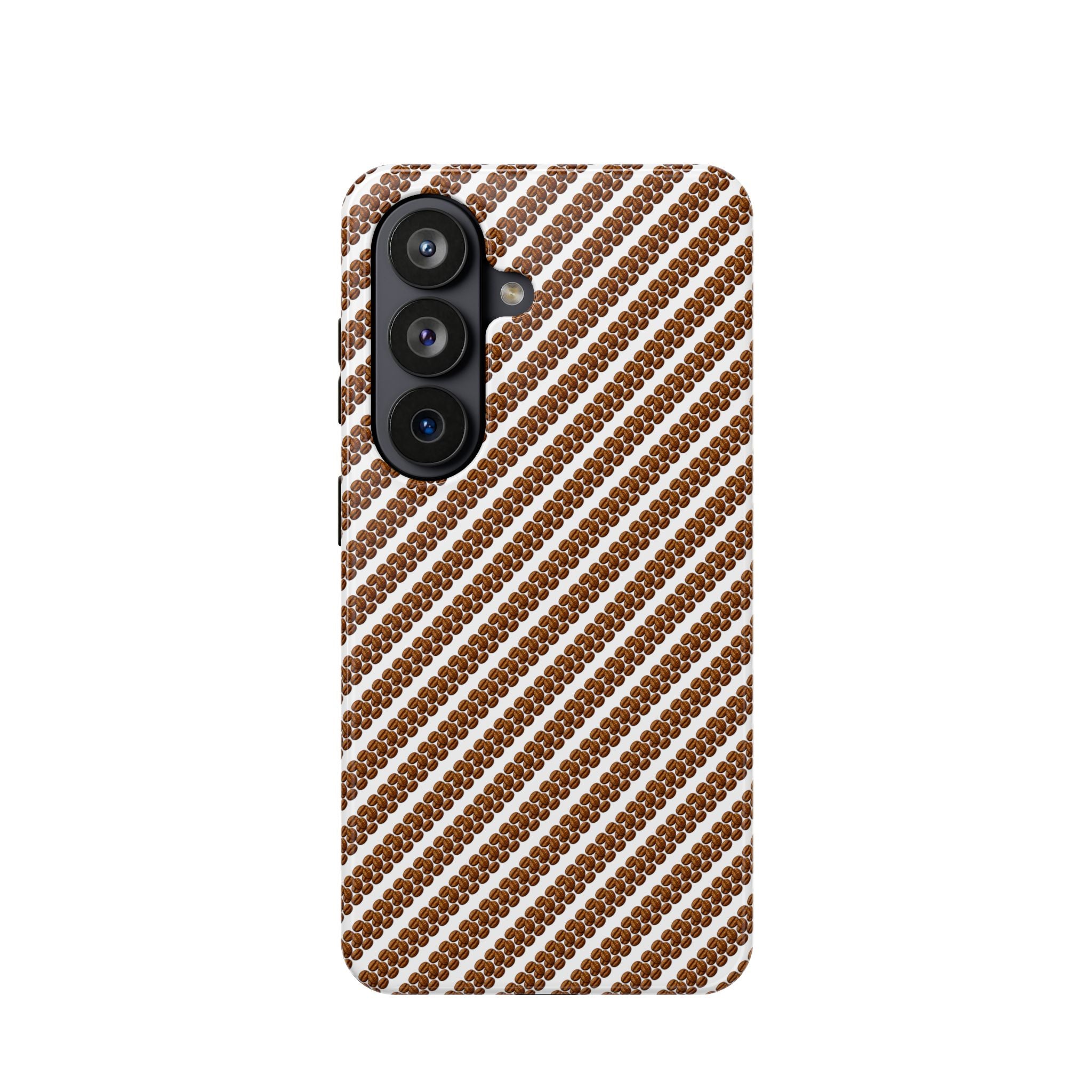 Coffee Pattern Phone Case for iPhone 11–17 & Samsung Galaxy S22–S26