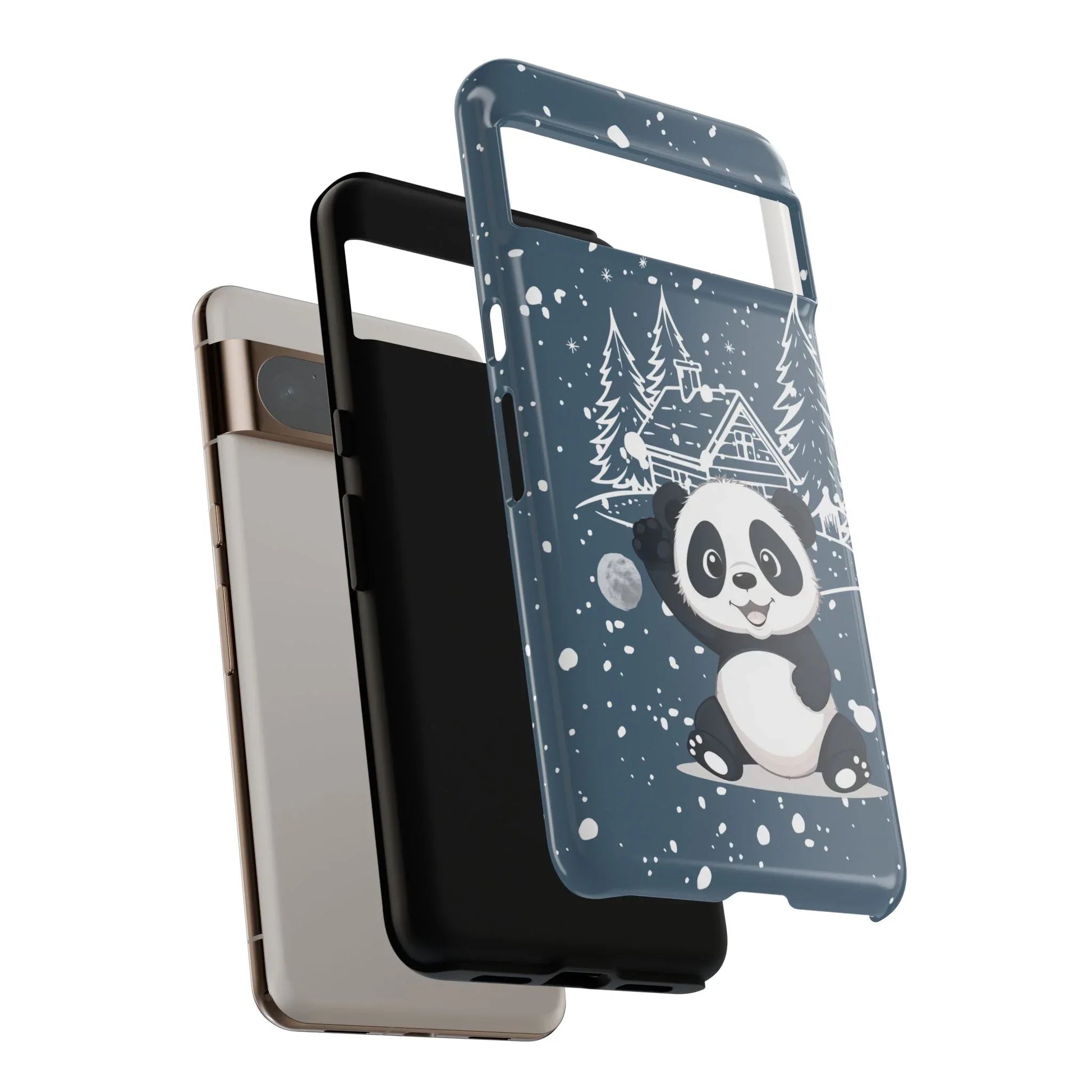 Cute Panda Phone Case for Samsung Galaxy and Google Pixel - KARARMDESIGN