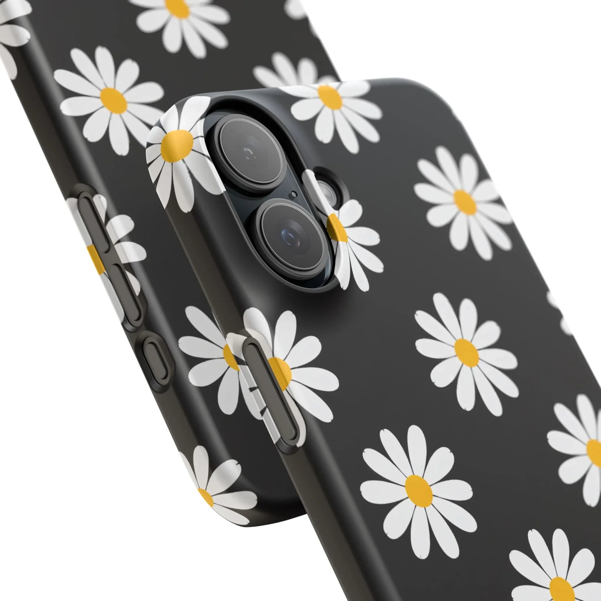 Daisy Charm Phone Case for iPhone 11-17 and Galaxy S20-S25 - KARARMDESIGN