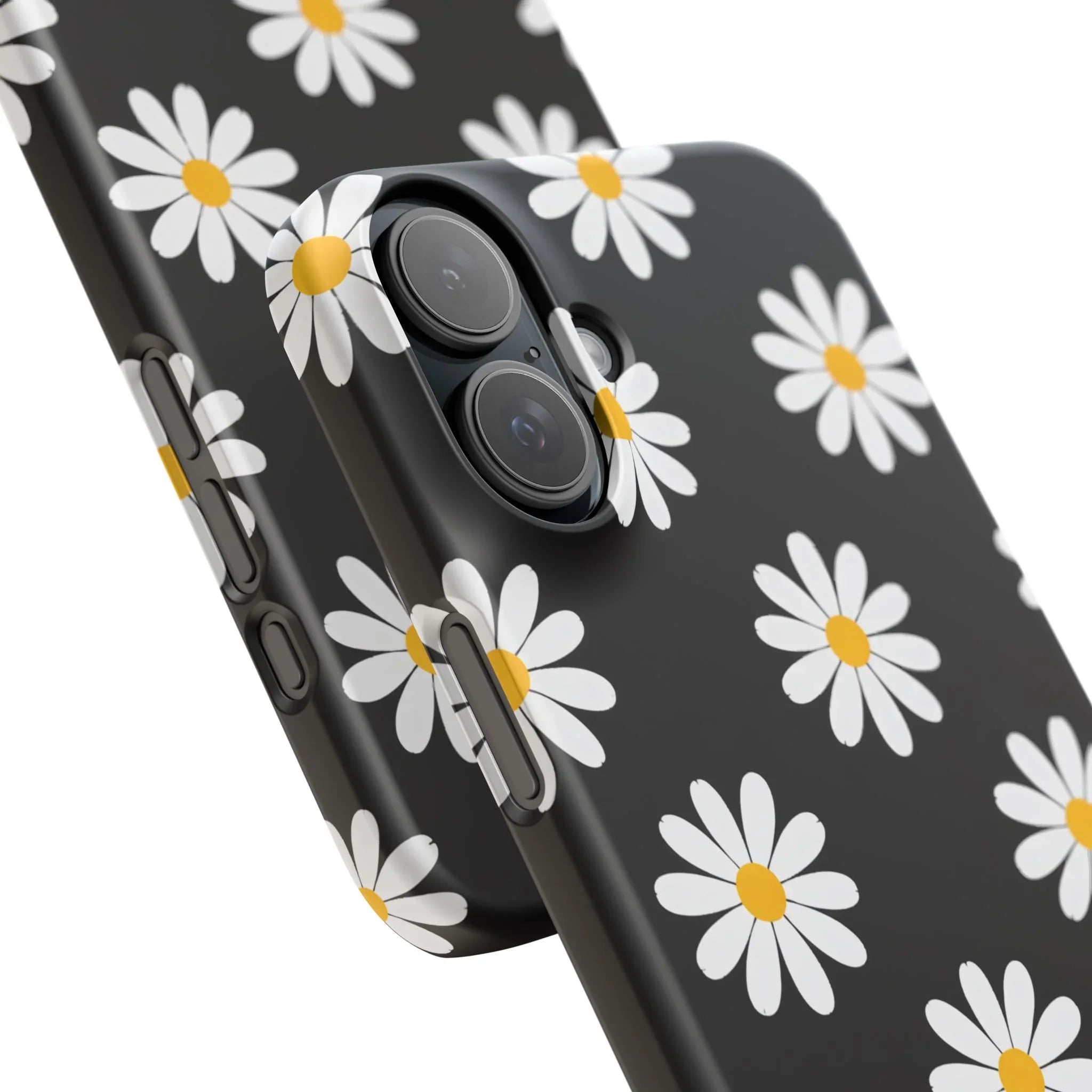 Daisy Charm Phone Case for iPhone 11-17 and Galaxy S20-S25 - KARARMDESIGN