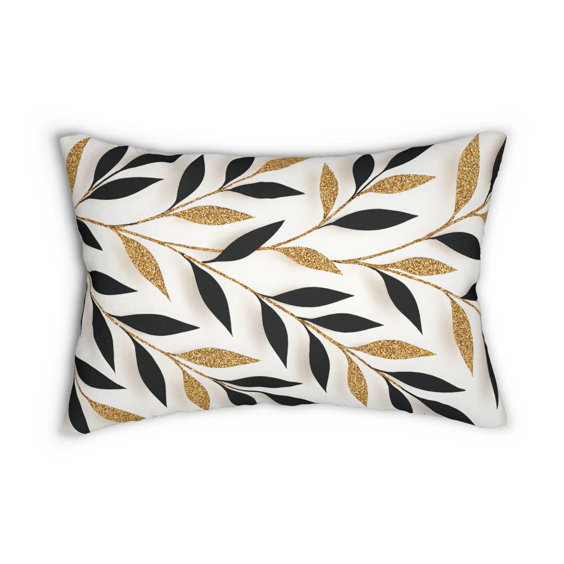 Golden Leaves Whisper Pillow - KARARMDESIGN