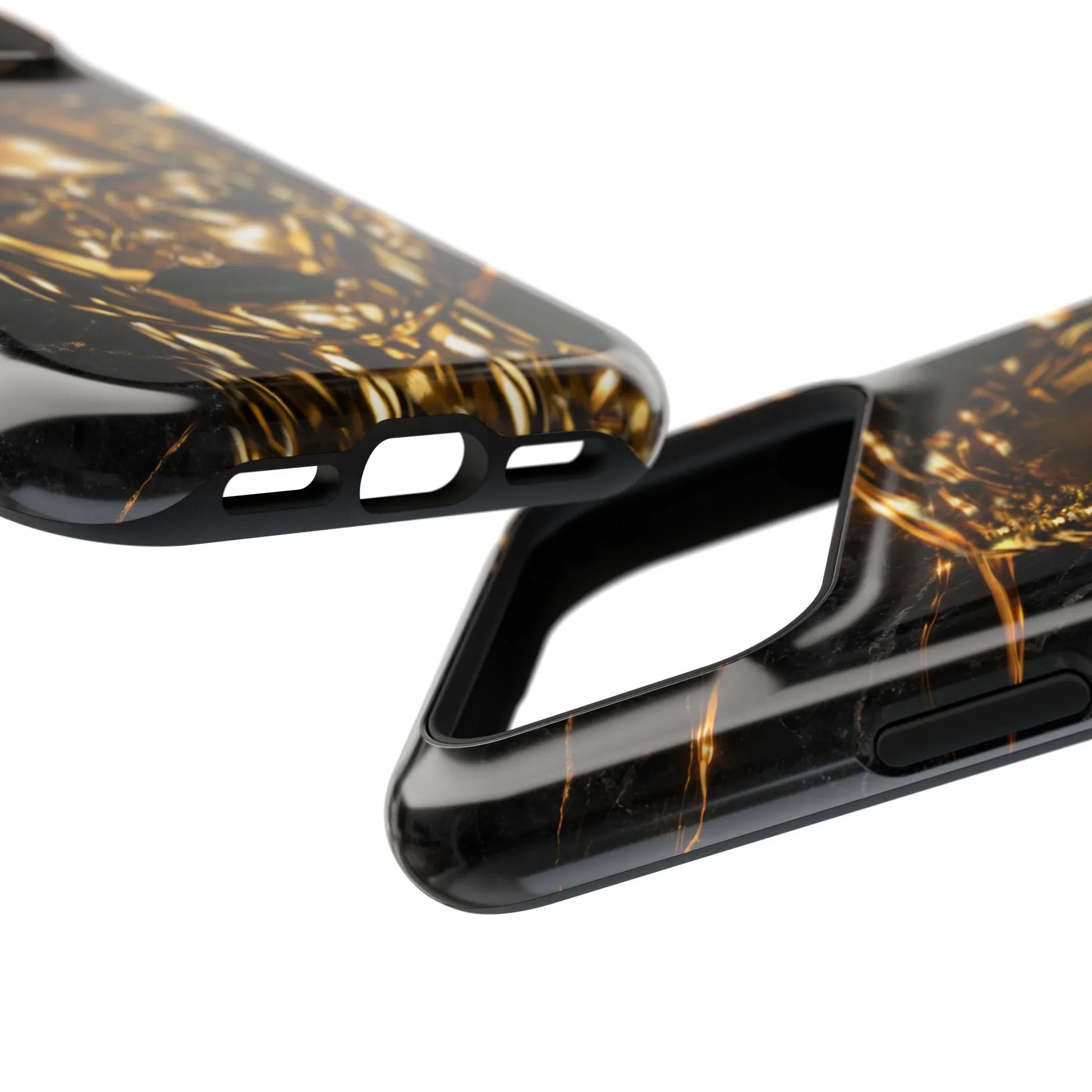 Luxury Gold Portrait Phone Case for iPhone 11-17 and Galaxy S21-S25 - KARARMDESIGN