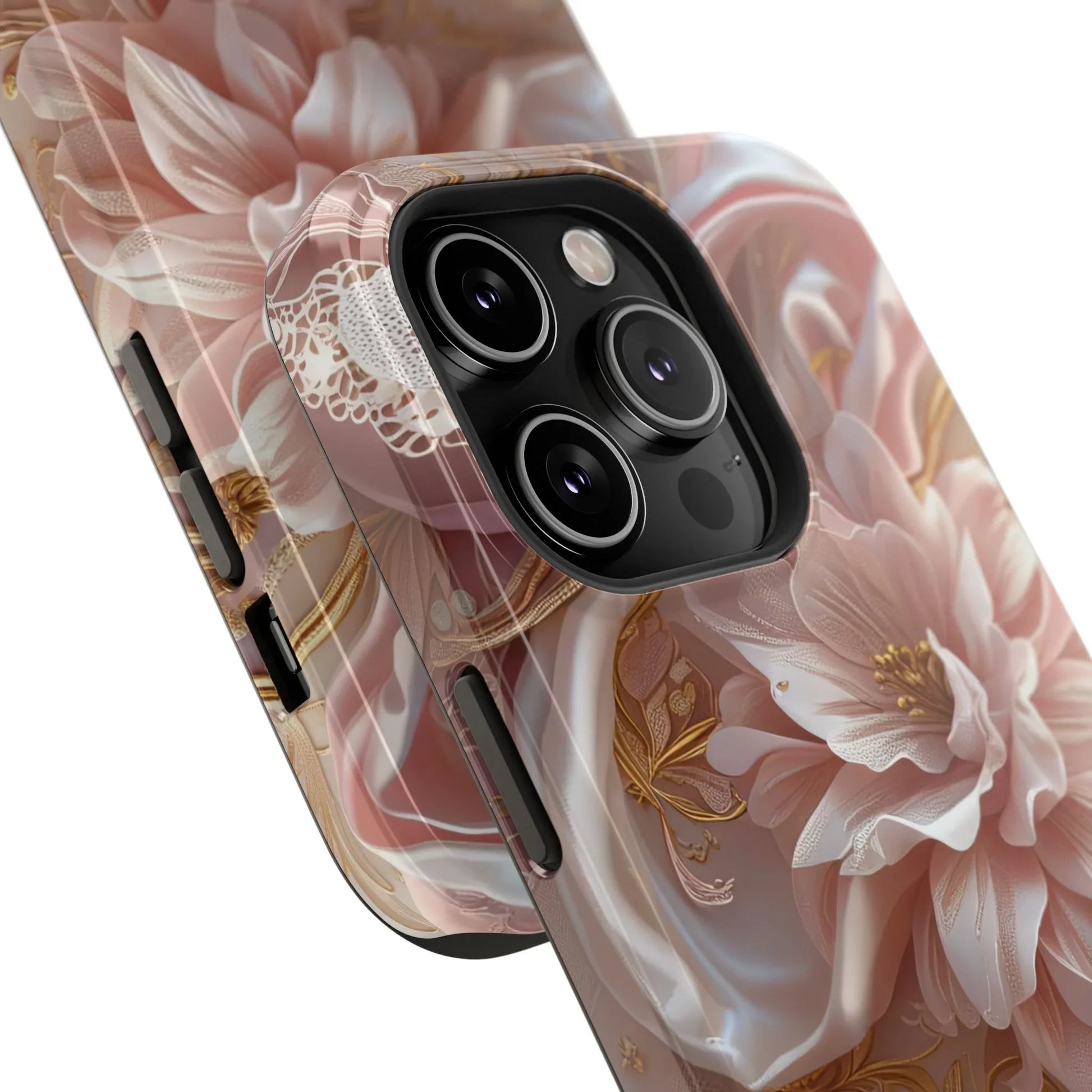 Elegant Floral Phone Case for iPhone 11-17 and Samsung Galaxy S21-S22 - KARARMDESIGN