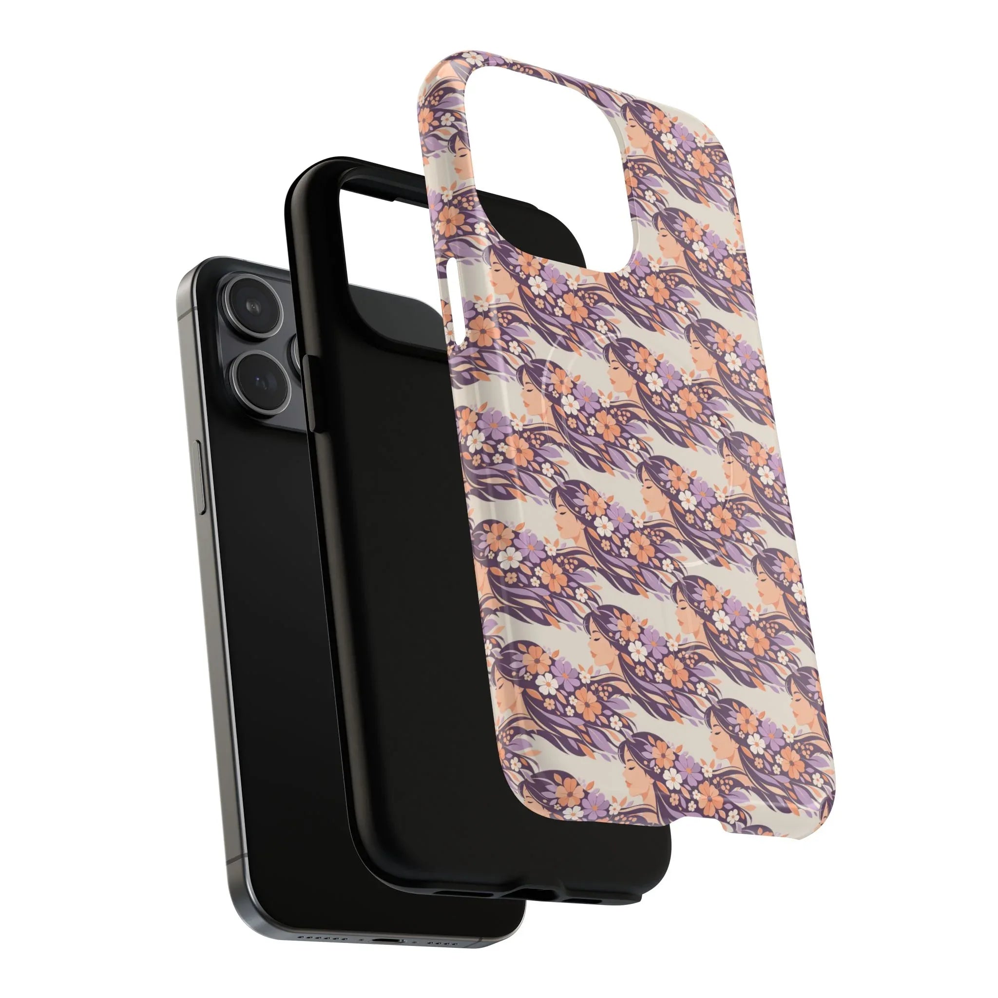 Floral Goddess Phone Case for iPhone 13-17 - KARARMDESIGN