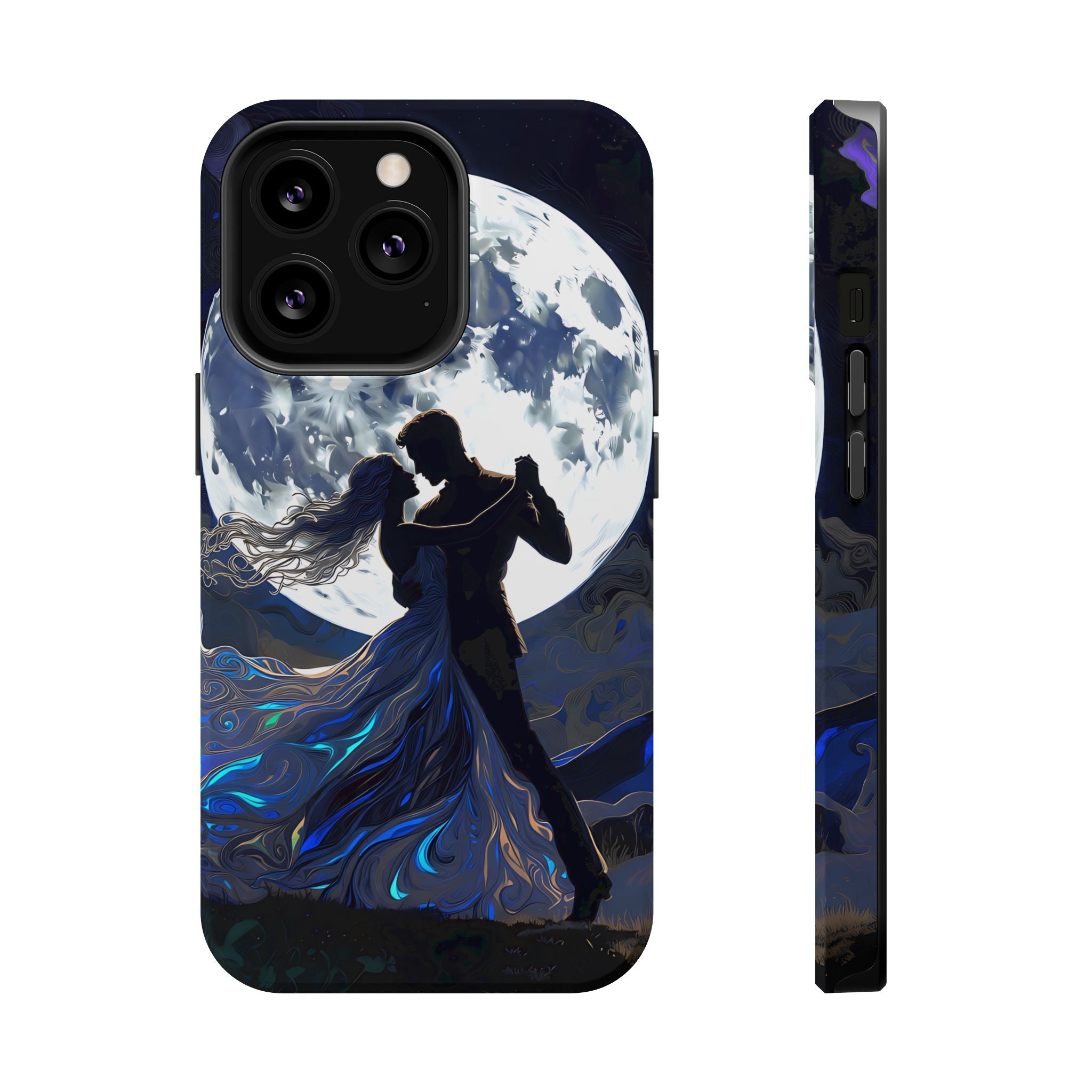 Romantic Moonlight Dance Magnetic Phone Case – iPhone 15–17 & Samsung Galaxy S26