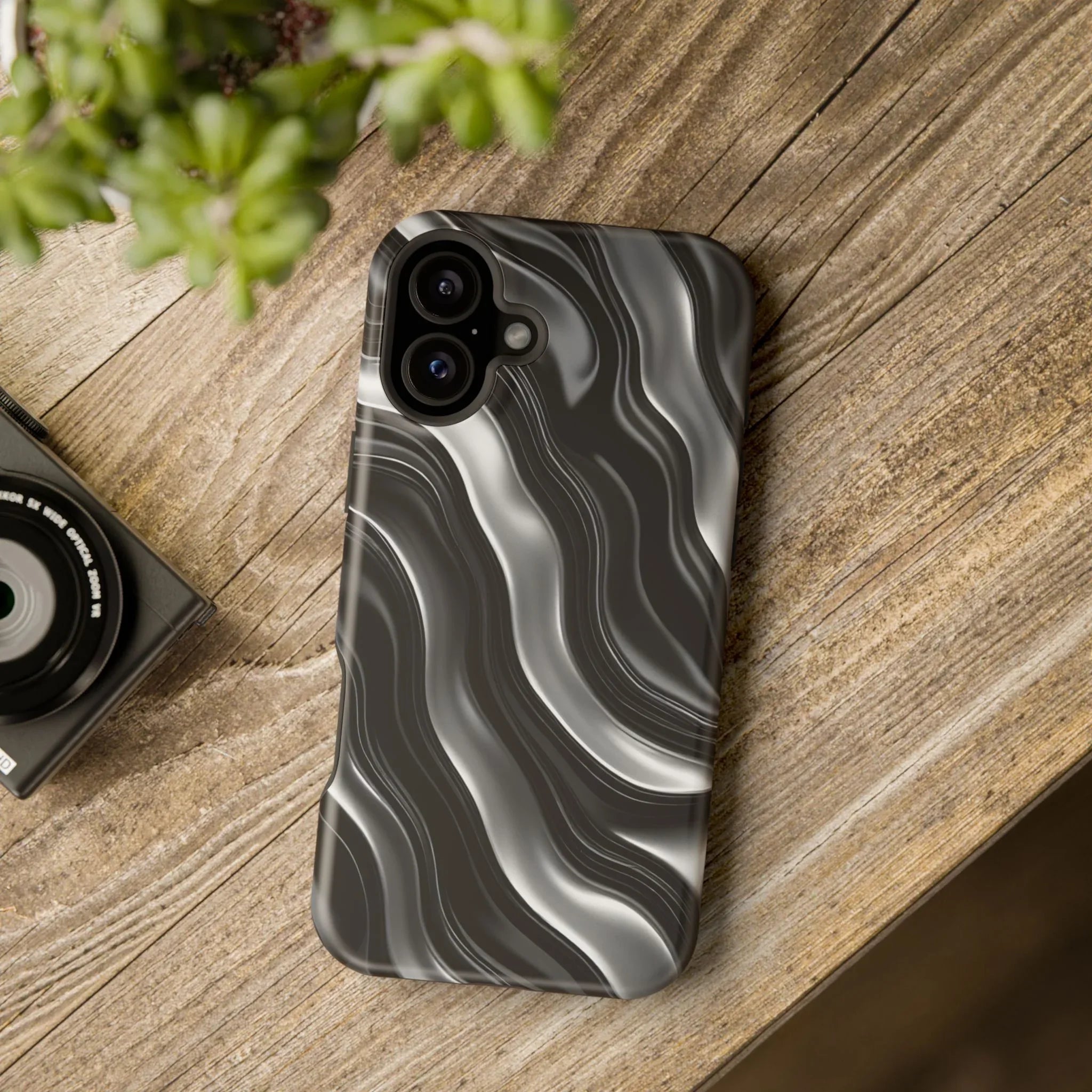 Wavy Illusion Marble Phone Case for iPhone 13-17 - KARARMDESIGN