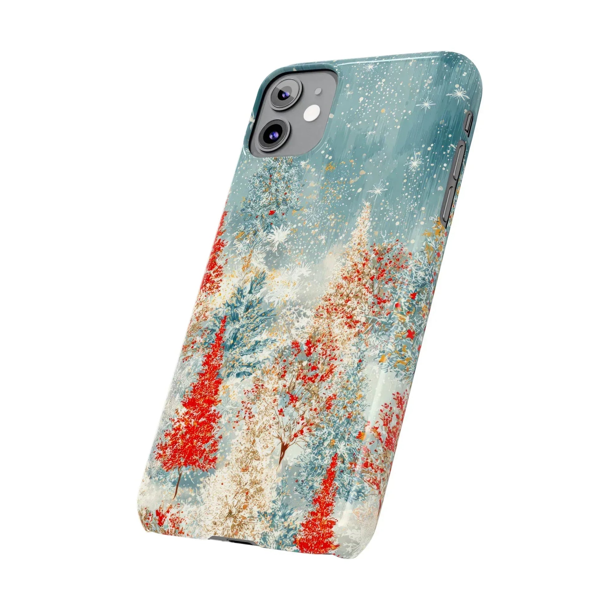 Snowy Forest Phone Case for iPhone 11-17 - KARARMDESIGN