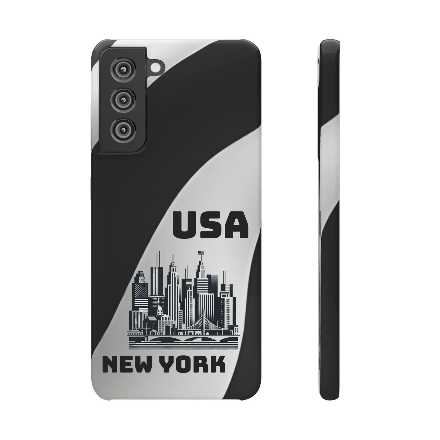 Monochrome New York City Skyline Phone Case for iPhone, Galaxy & Pixel - KarArmDesign