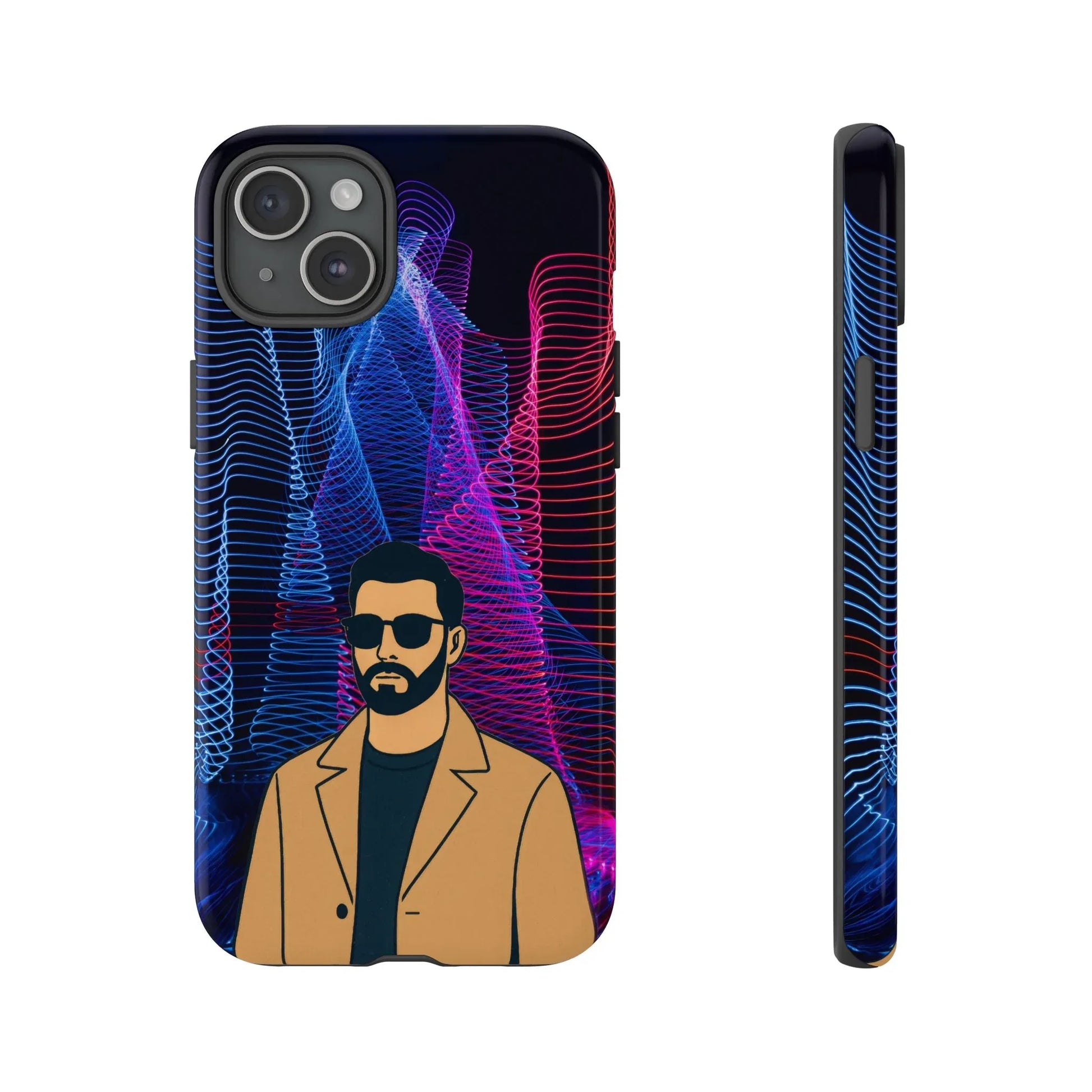 Bearded Style Phone Case for iPhone 11-17 and Galaxy S20-S25 - KARARMDESIGN