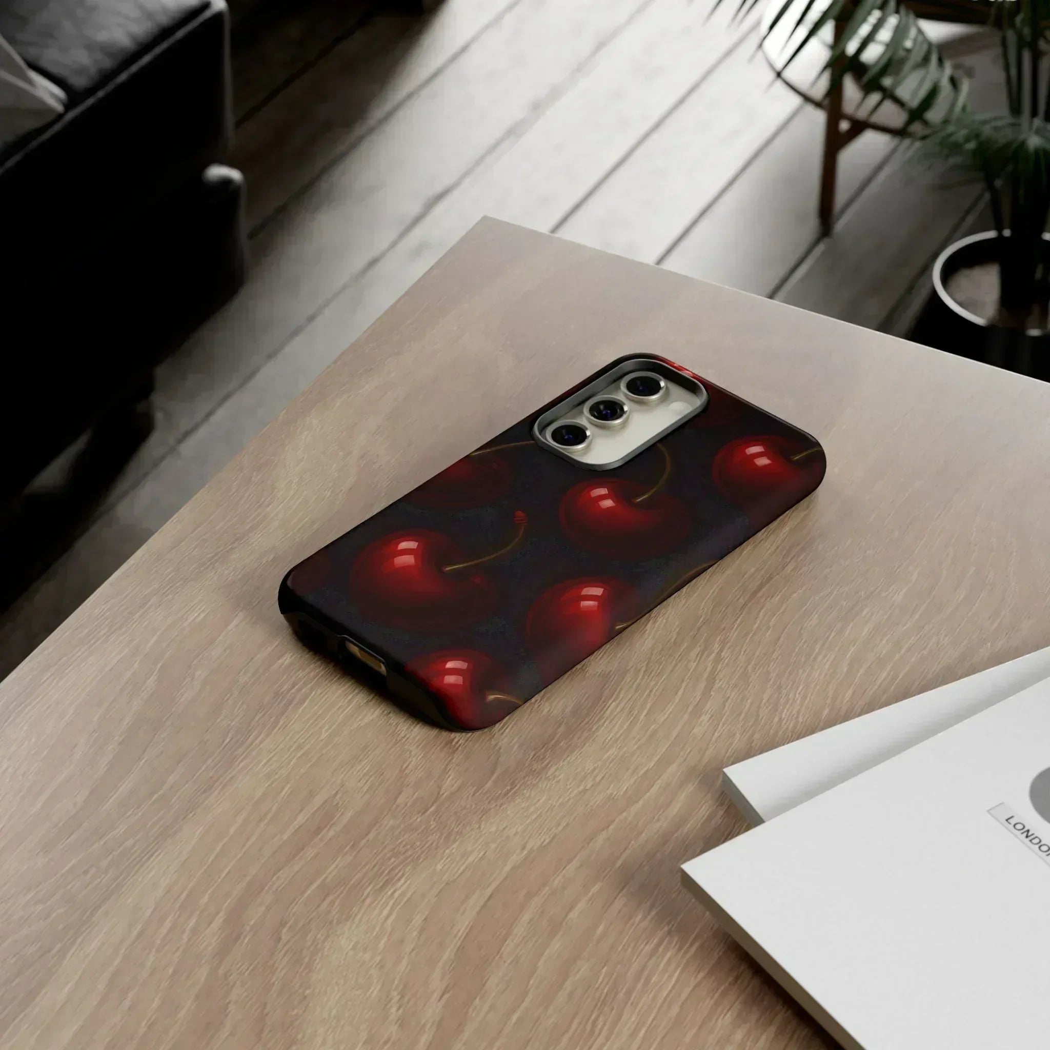 Cherry Phone Case for iPhone X-16 and Galaxy S20-S25 - KARARMDESIGN