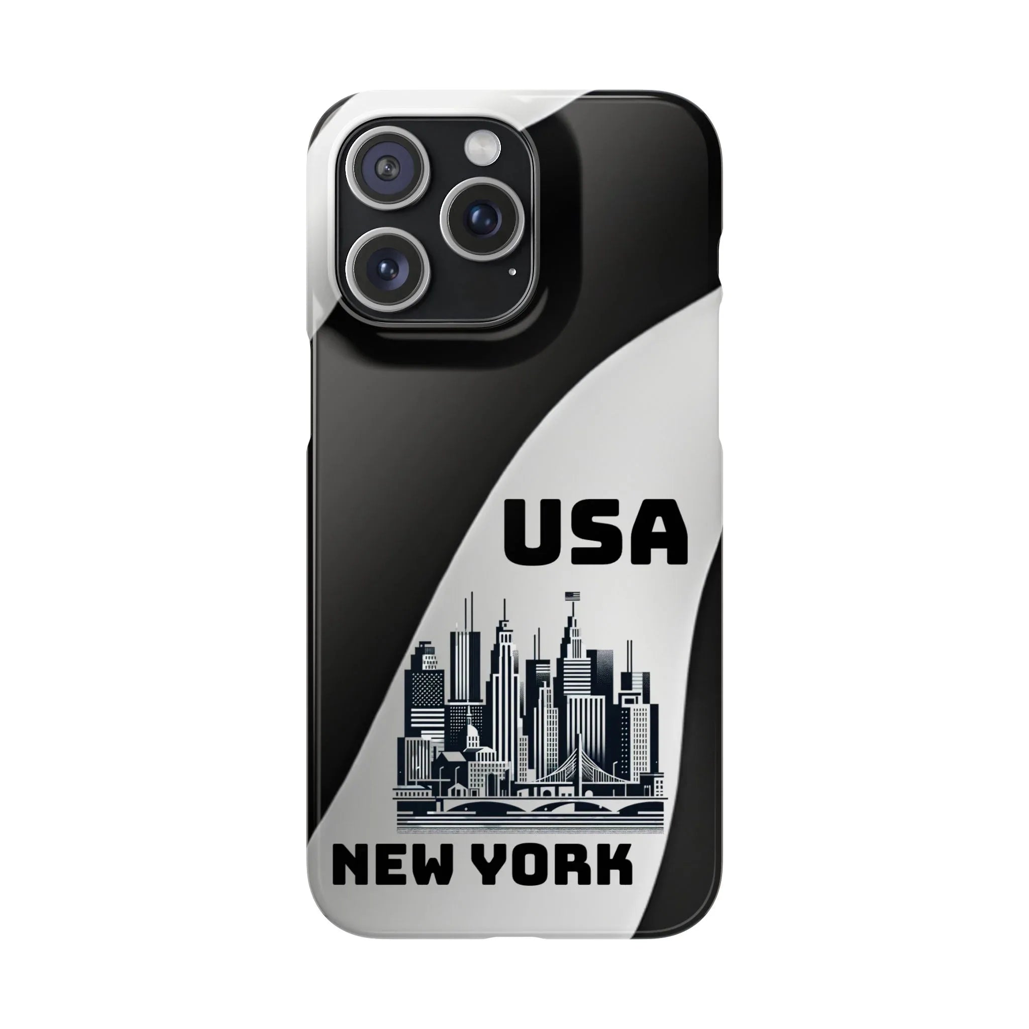 Monochrome New York City Phone Case for iPhone, Galaxy & Pixel - KARARMDESIGN
