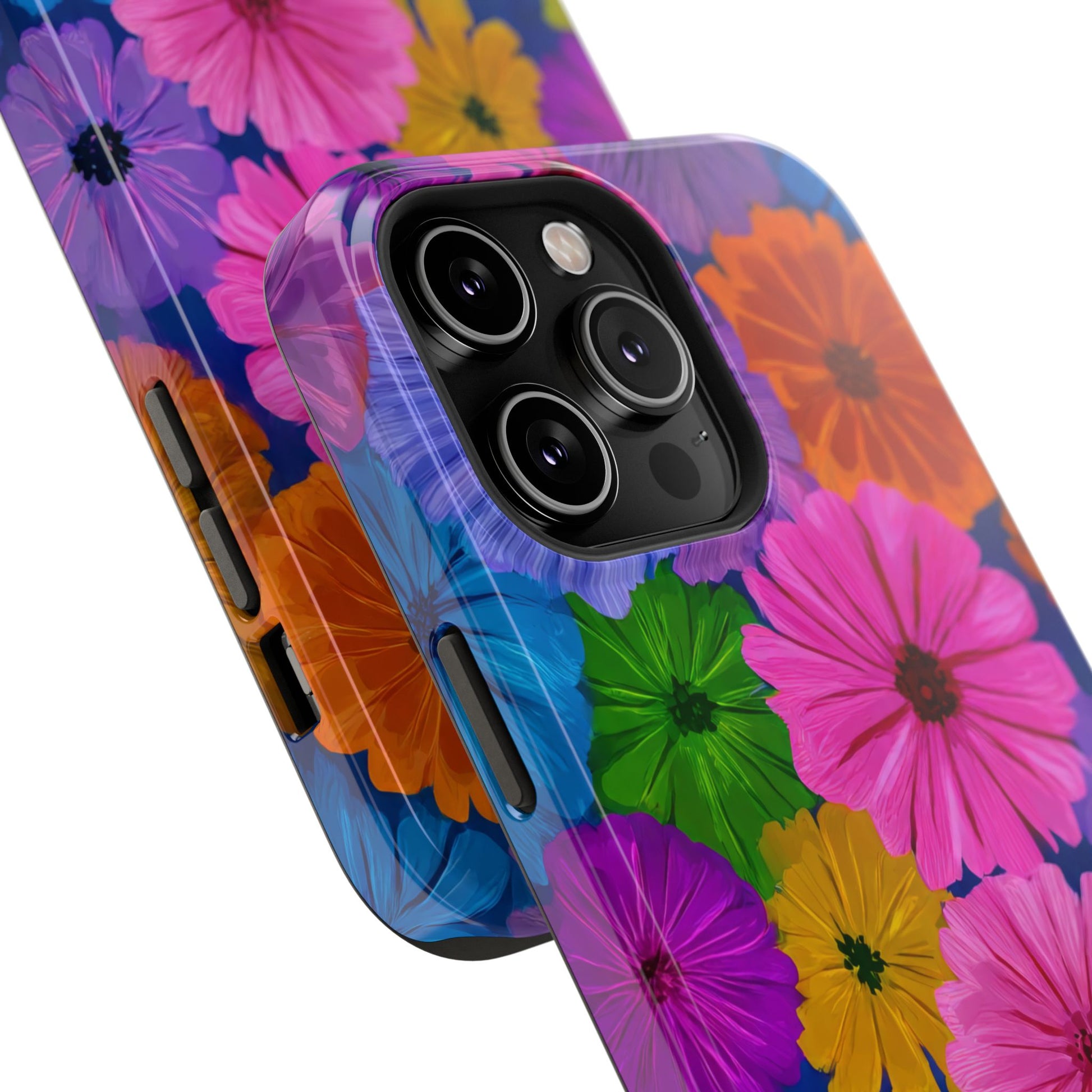 Bloom Pattern Phone Case for iPhone 11-17 and Galaxy S21-S22 Models - KARARMDESIGN