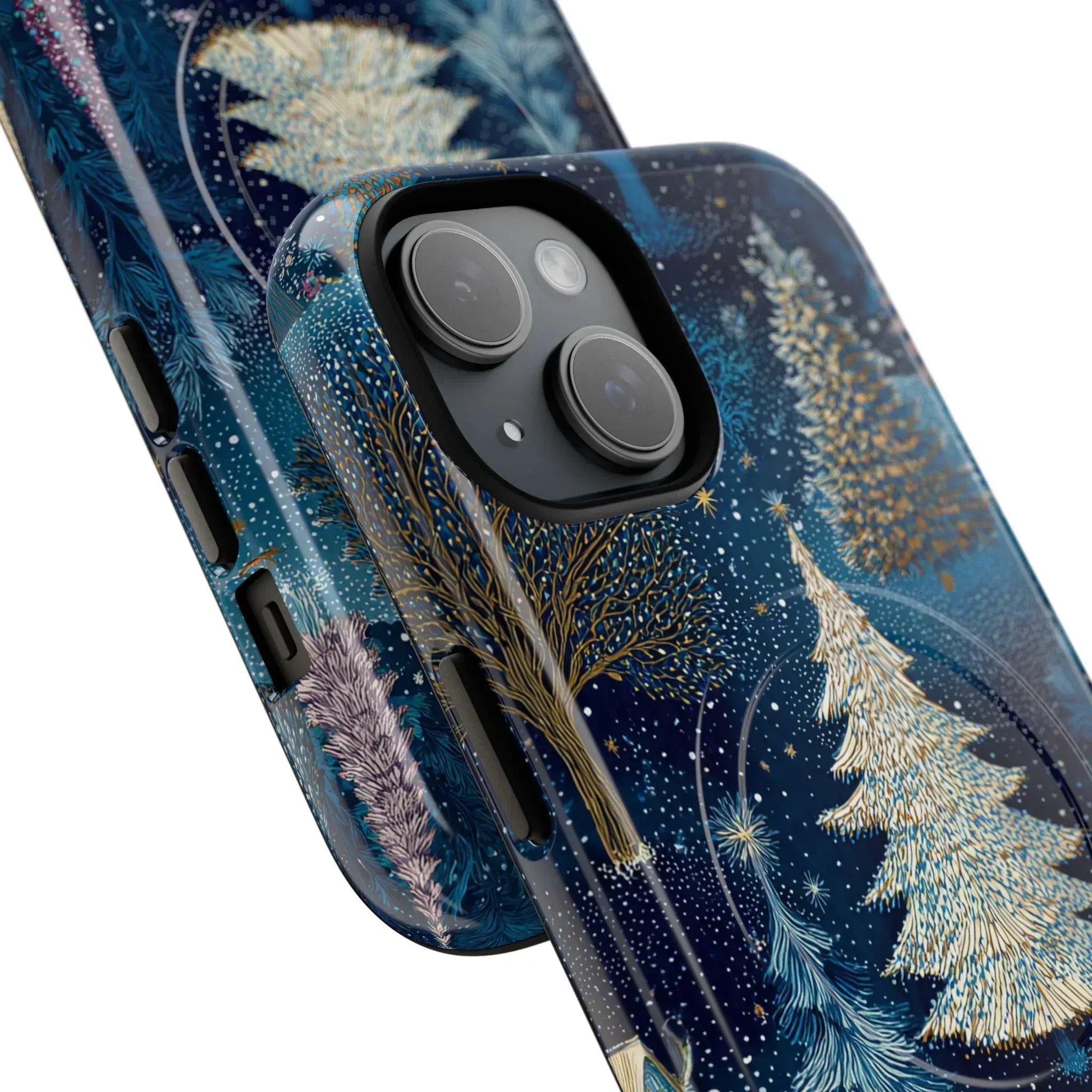 Midnight Sparkle Forest Phone Case for iPhone 13-17 - KARARMDESIGN
