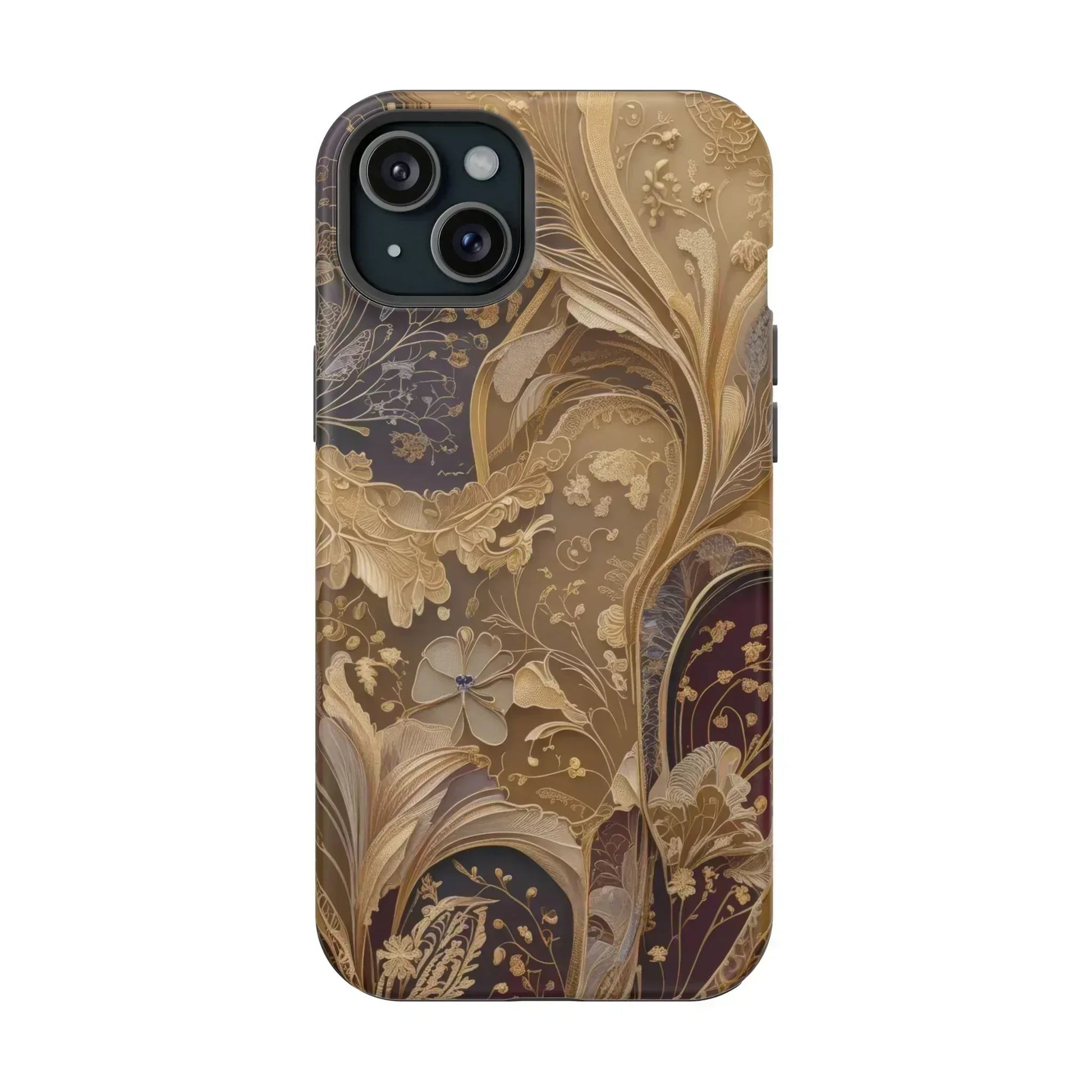 Botanical Luxury Design Phone Case for iPhone 12-16 and Galaxy S21-S22 - KARARMDESIGN