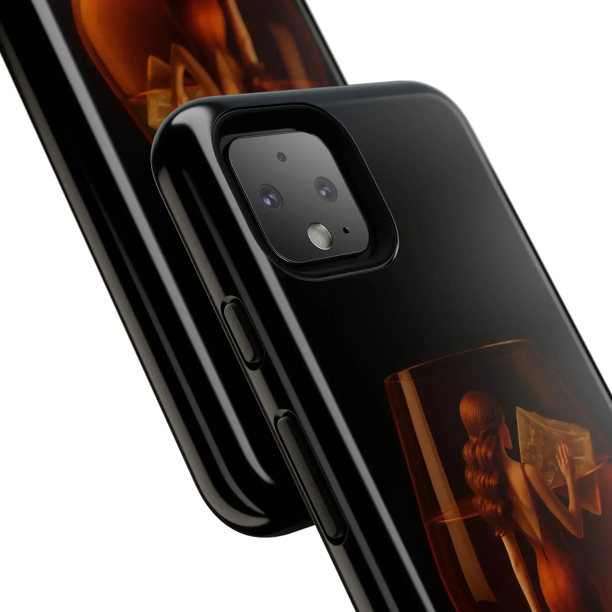 Elegant Midnight Lady Phone Case for iPhone 8-16 and Google Pixel up to 9 Models - KarArmDesign