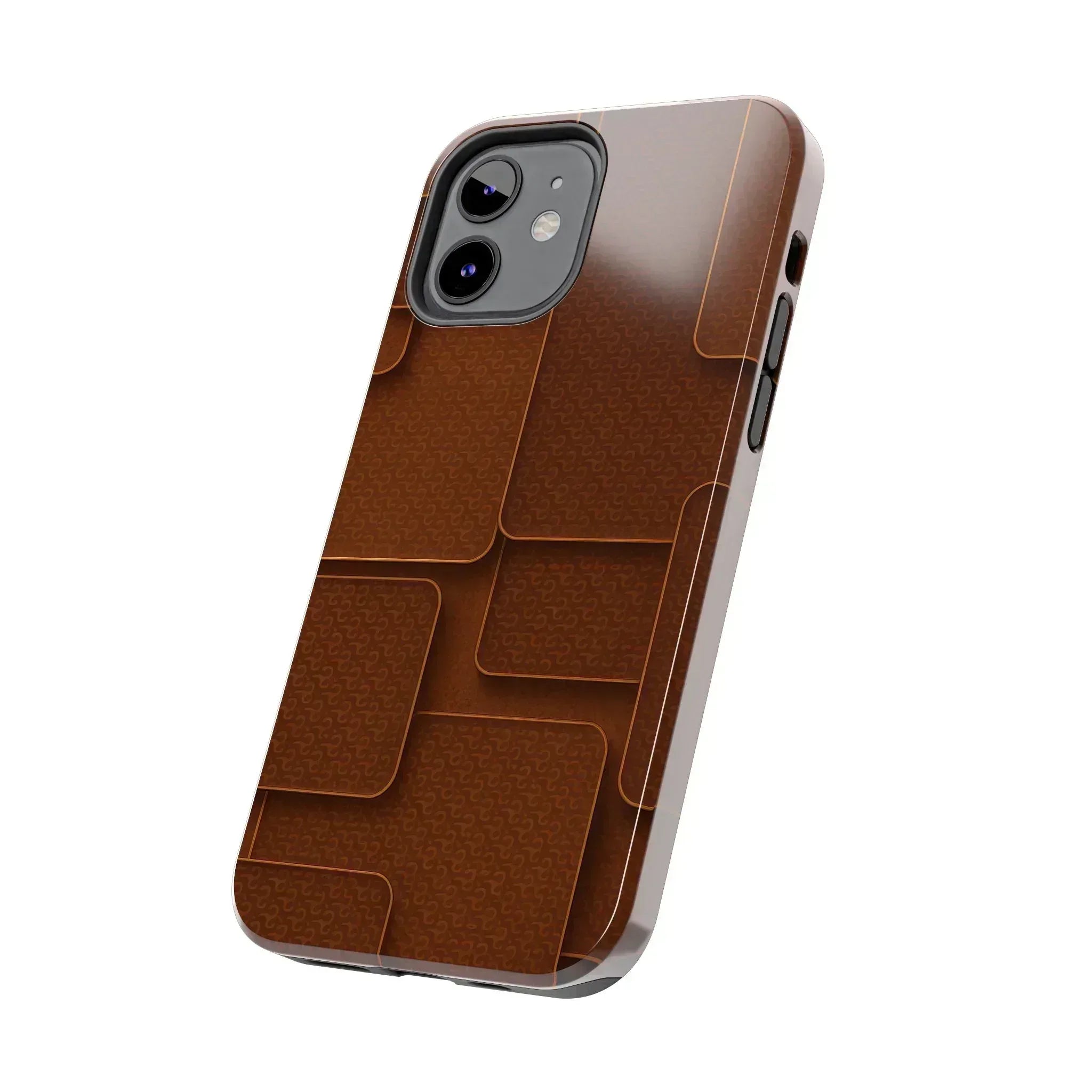 Textured Brown Phone Case for iPhone 7-16 and Samsung Galaxy S21-S24 - KARARMDESIGN