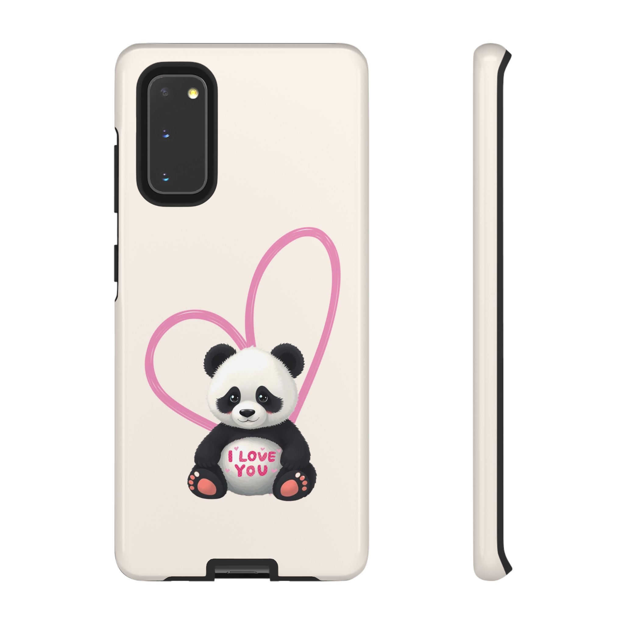 Adorable Panda Love Phone Case – Samsung Galaxy S20-S26