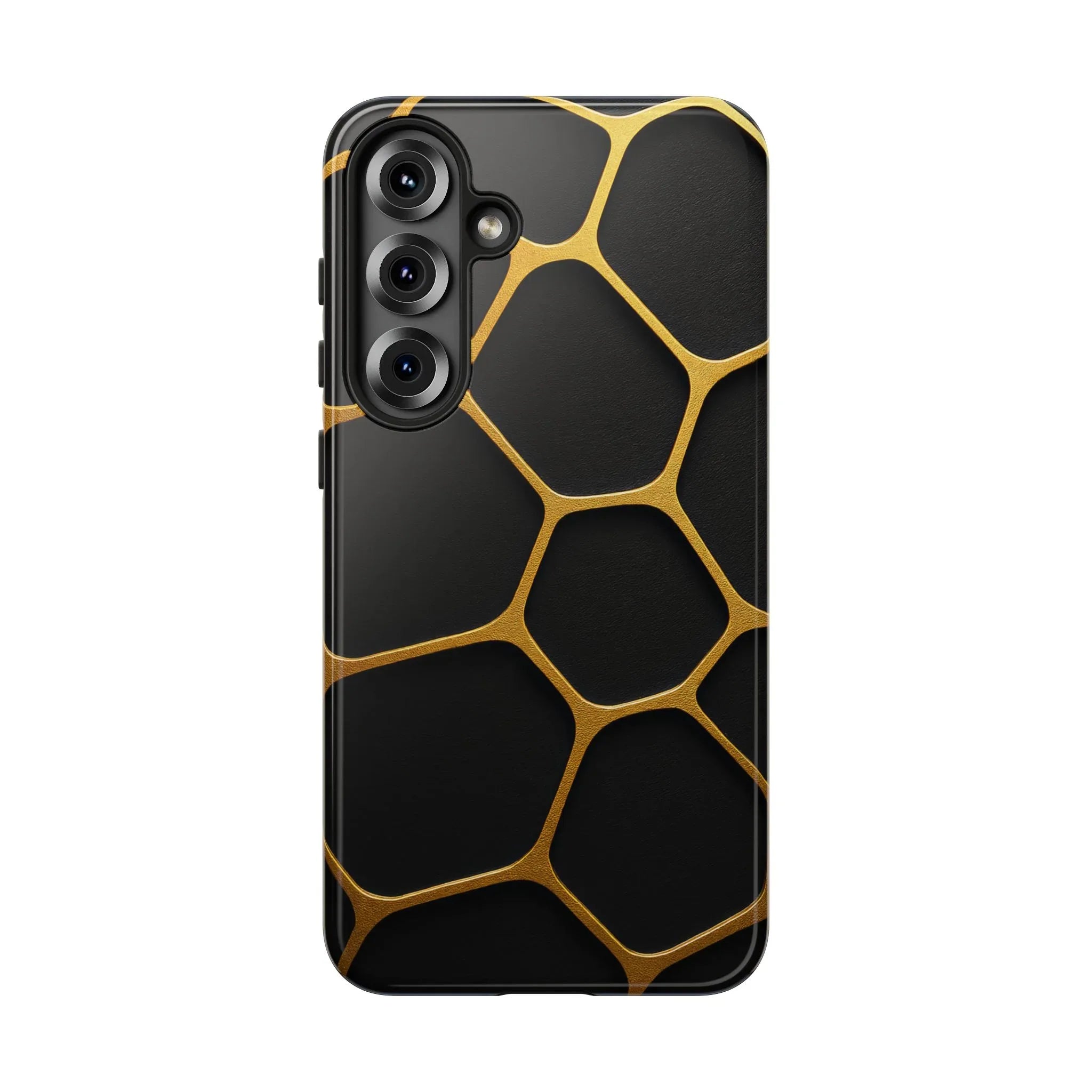 Golden Cellscape Phone Case for iPhone 8-17 and Galaxy S20-S25 - KARARMDESIGN