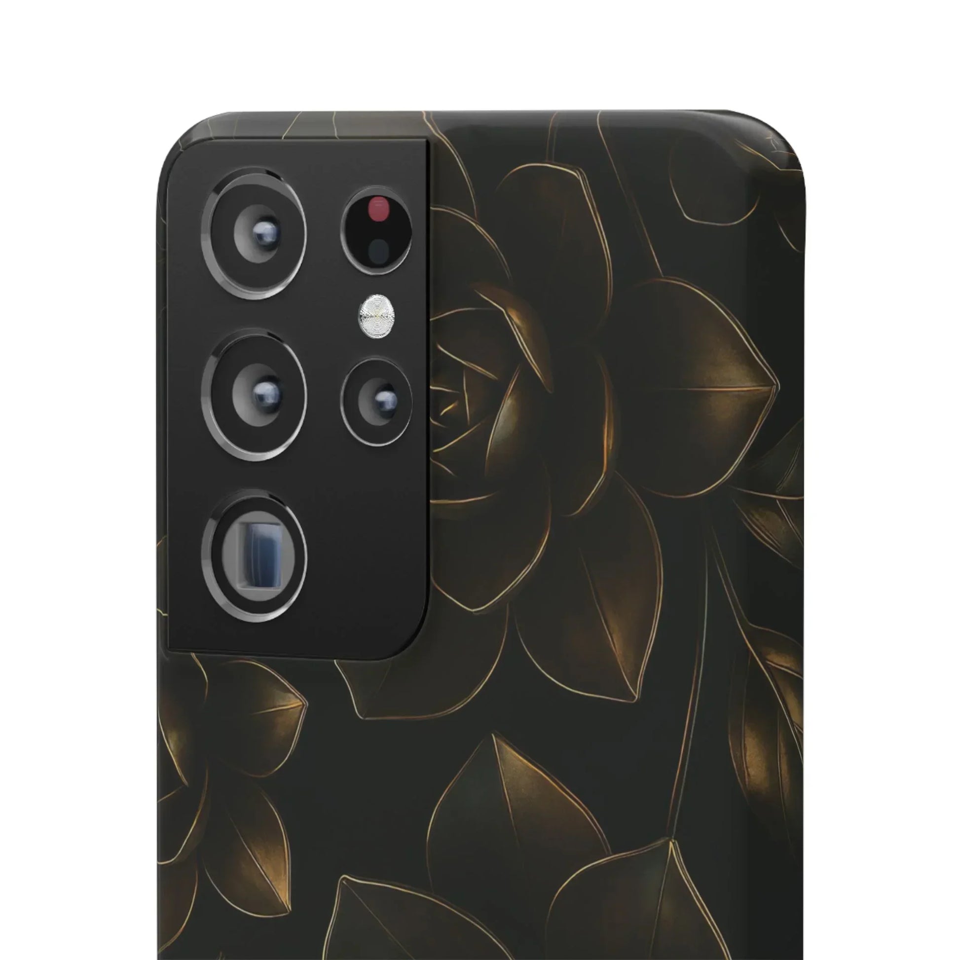 Metal Flower Phone Case for iPhone 7-16 and Galaxy S10-S24 Models - KarArmDesign