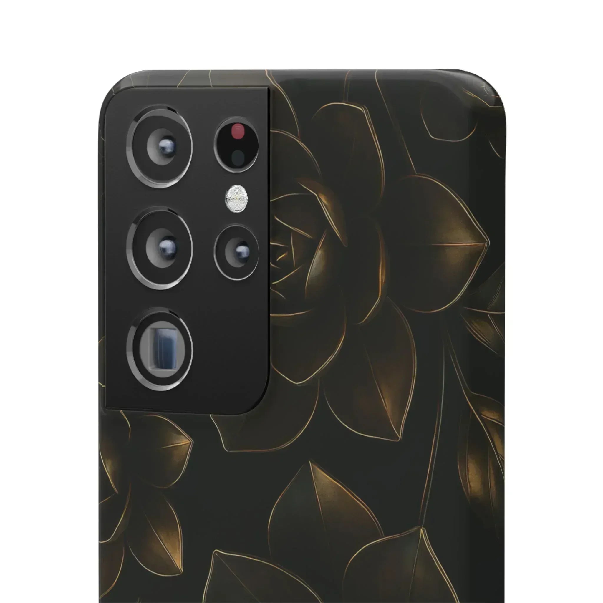 Metal Flower Phone Case for iPhone 8-16 and Galaxy S20-S24 - KARARMDESIGN